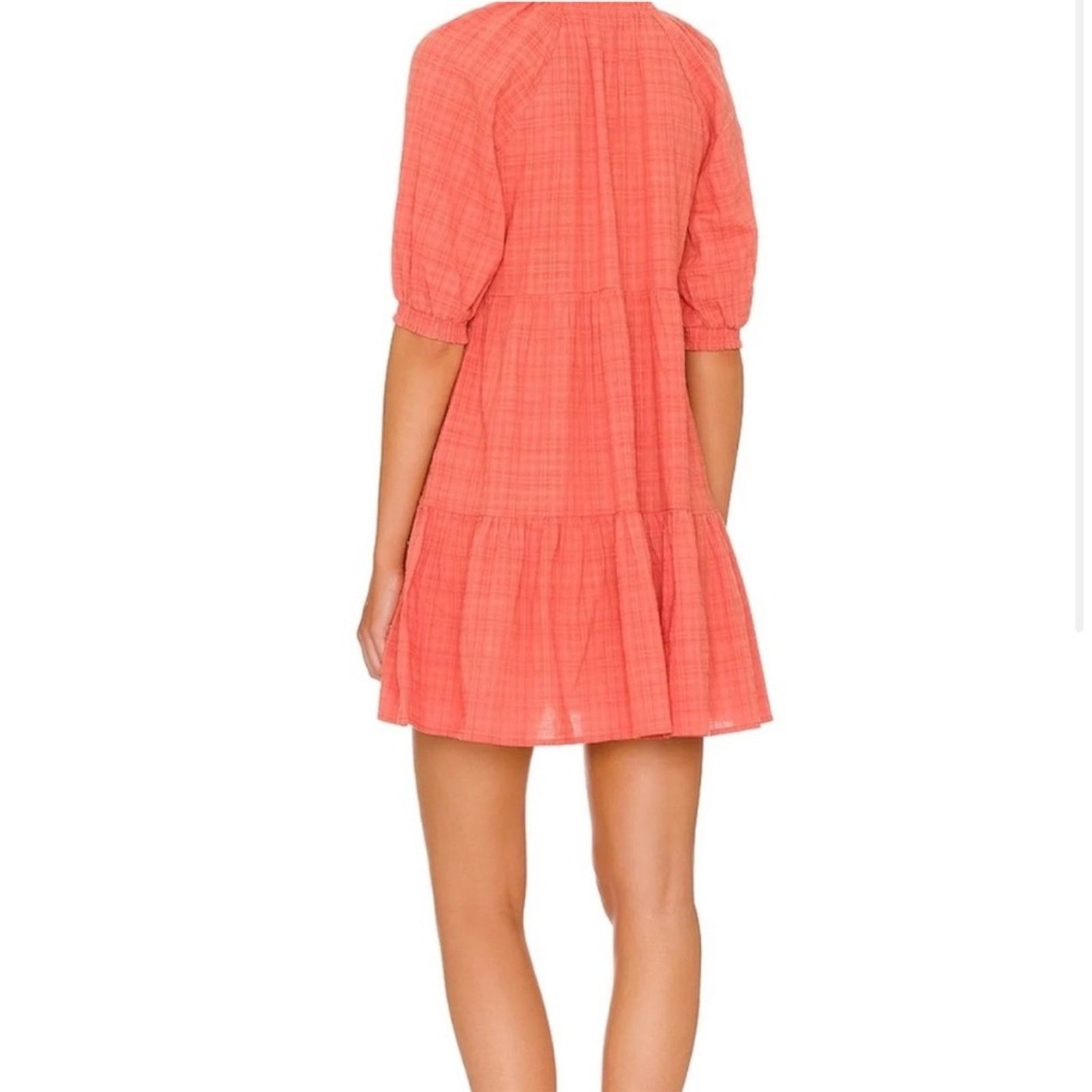 BB Dakota BB Dakota by Steve Madden Hustle and Glow Coral Mini Dress Size S / US 4 / IT 40 - 2 Thumbnail