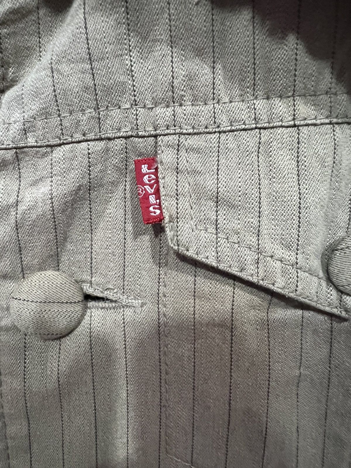 Levi's × Other 🔥 LEVI'S FLEECE LINED STRIPES JACKET Size S / US 4 / IT 40 - 8 Thumbnail