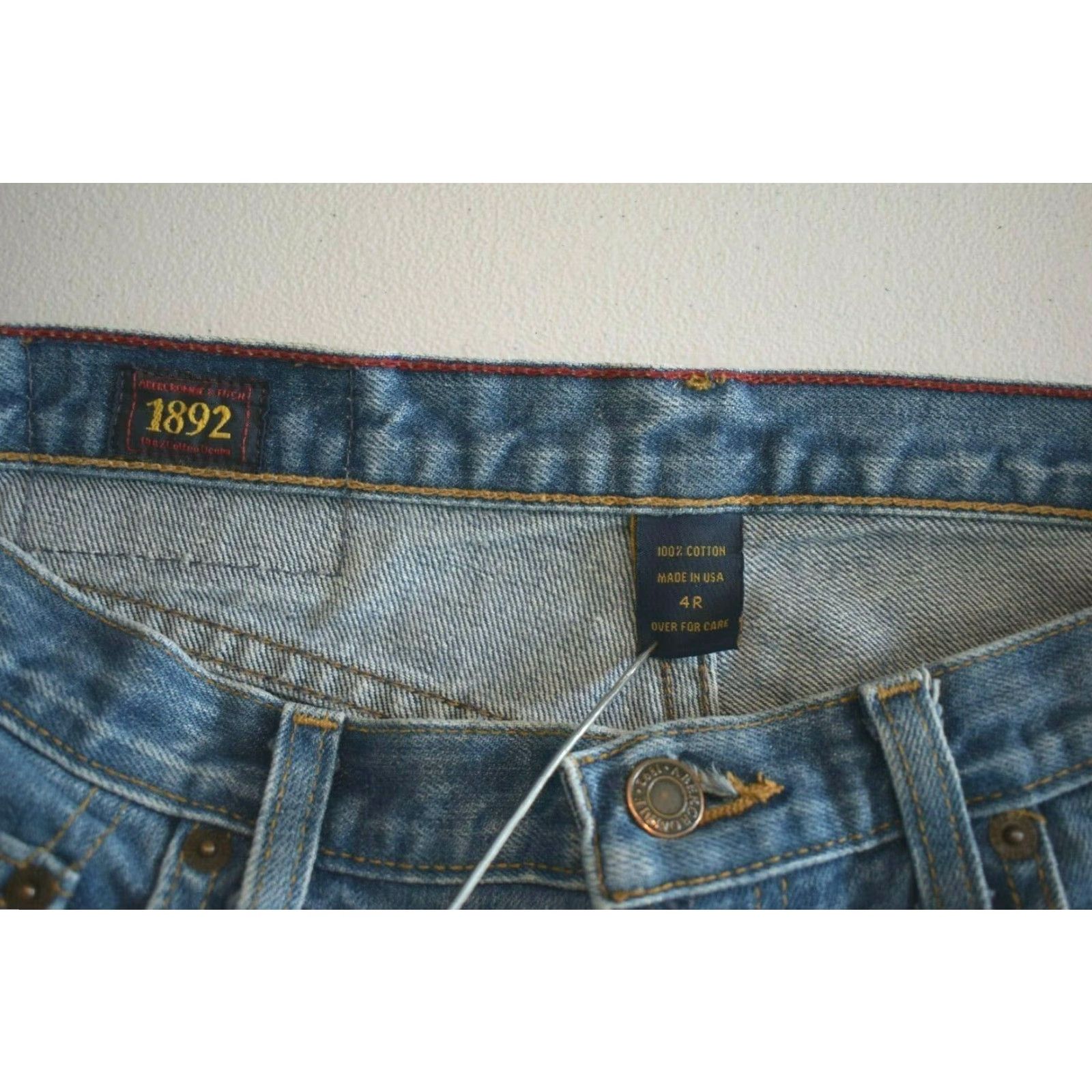 Abercrombie & Fitch Vintage Abercrombie & Fitch Button Fly Flare Jeans Womens 4 Actual 30x32 USA Size 30" / US 8 / IT 44 - 4 Thumbnail
