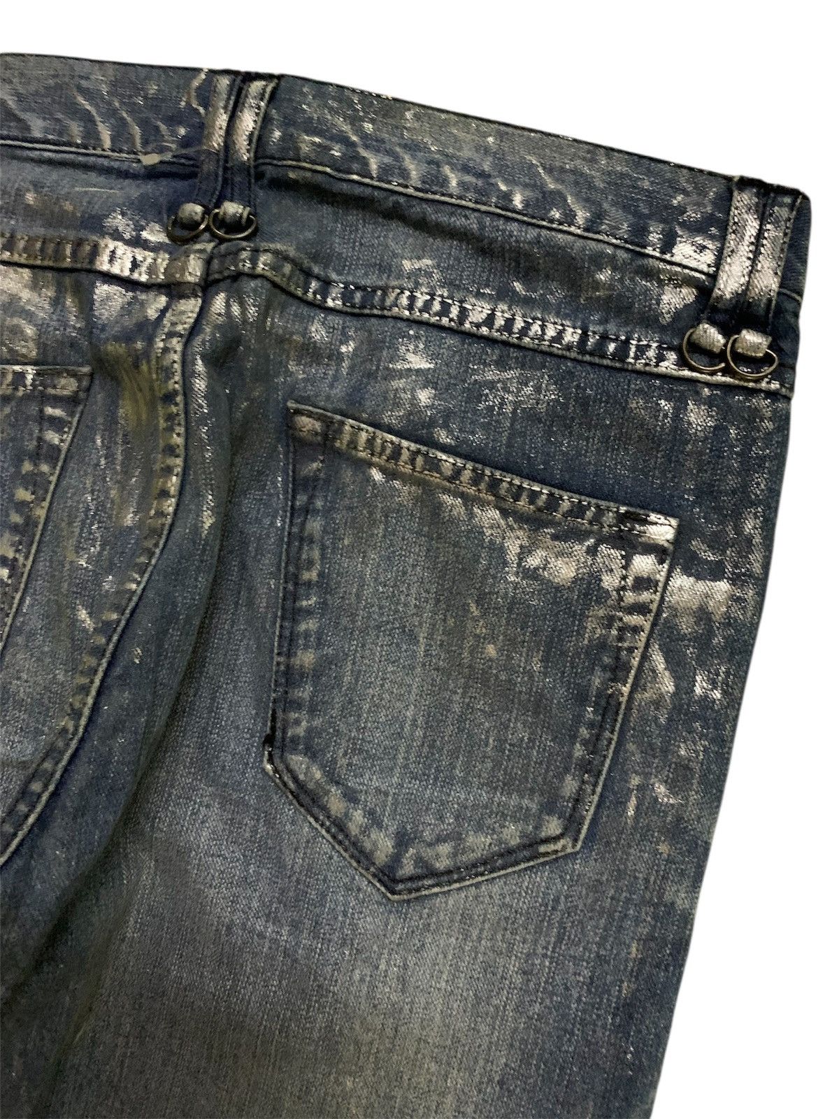 BUFFALO BOBS 💥Buffalo Bobs Silver Style Dior Waxed Clawmark Denim Size US 32 / EU 48 - 6 Thumbnail