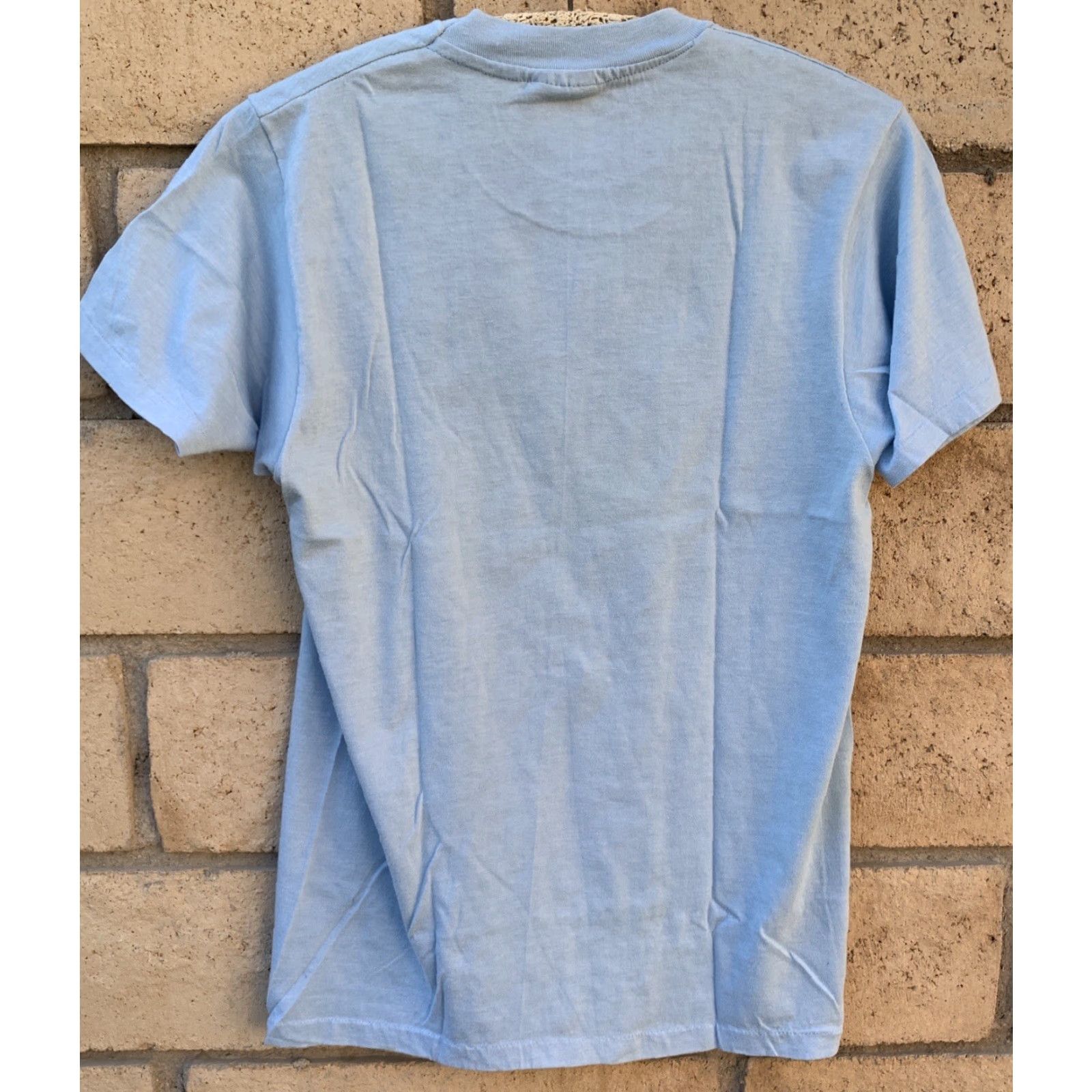 Hanes VINTAGE Hanes T-Shirt Graphic Print Blue 38-40 Men Single Stitch Short Sleeve M 1980s Chocolate Pervert Hanes Fifty Fifty Size US M / EU 48-50 / 2 - 4 Thumbnail