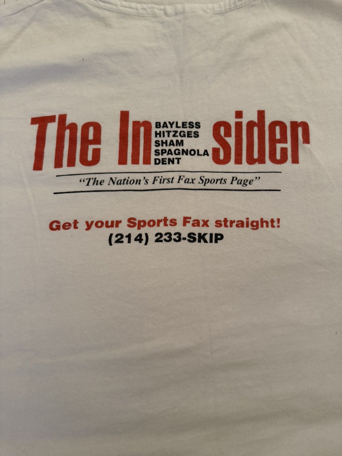 Vintage The Insider Newspaper T-Shirt Size US XL / EU 56 / 4 - 4 Thumbnail