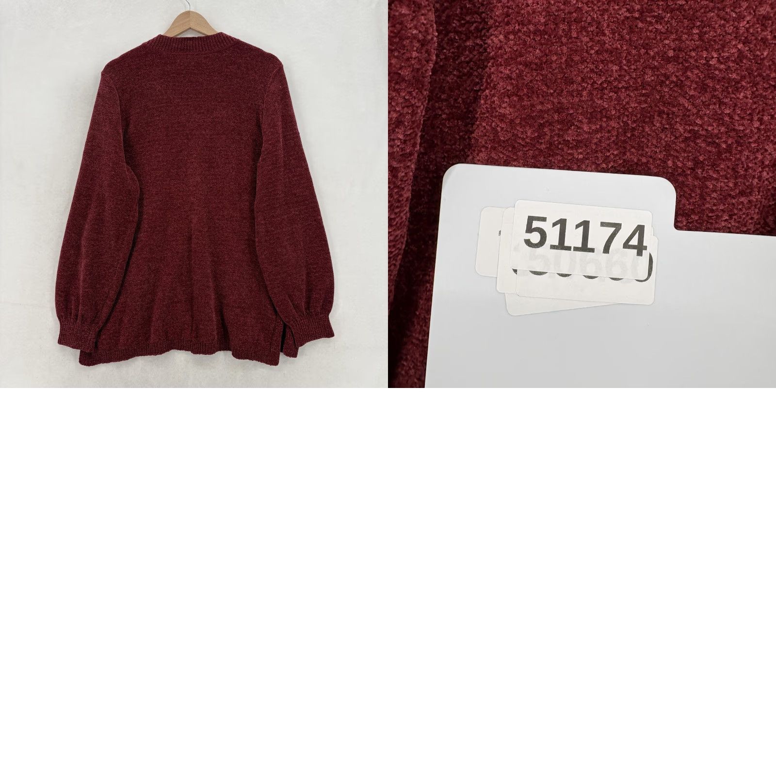 Apt. 9 Apt. 9 Sweater Tunic Womens XXL Red Chenille V Neck Long Sleeve Soft Knit NWT Size XXL / US 16-18 / IT 52-54 - 9 Thumbnail