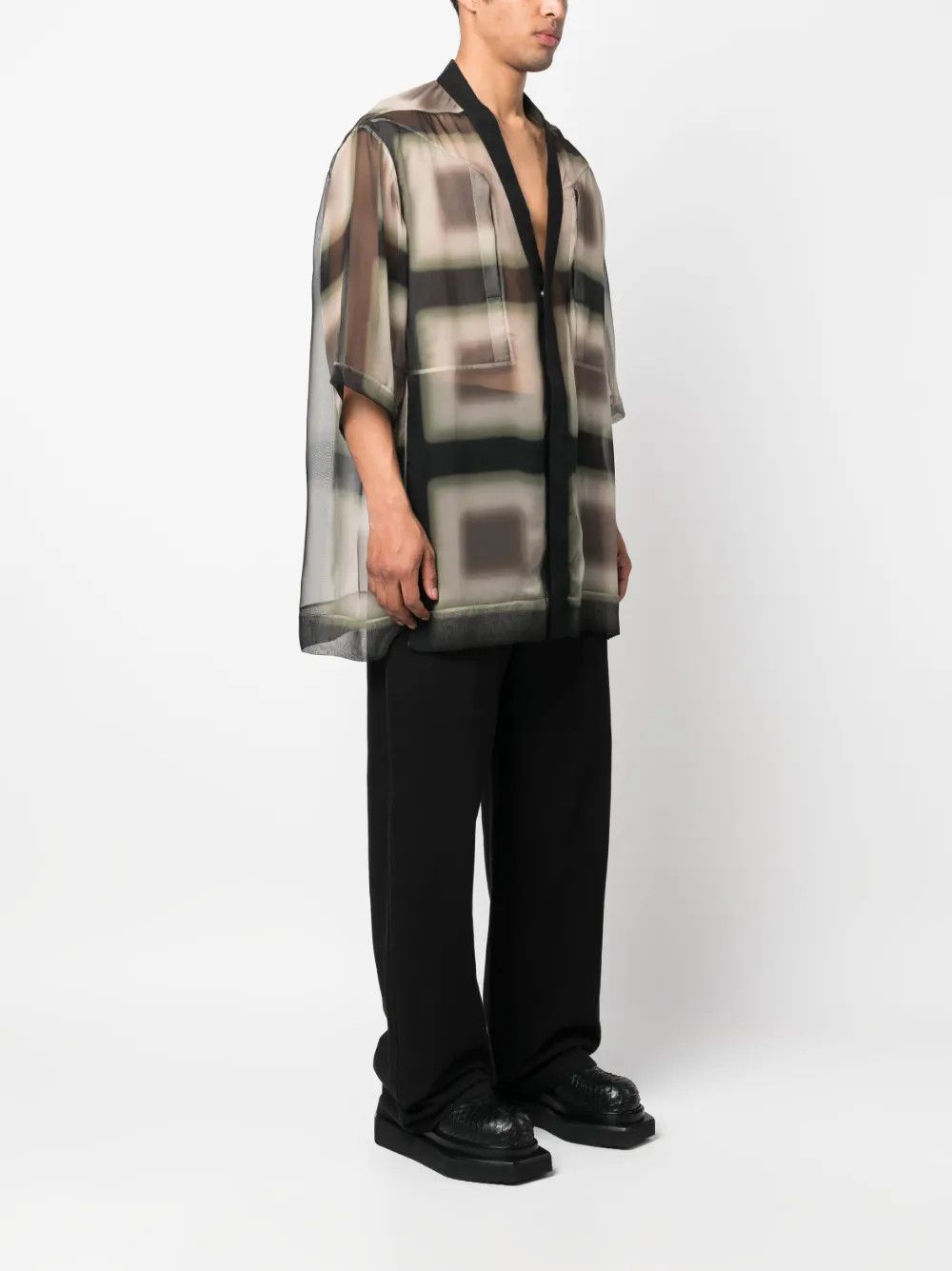 Rick Owens o1y0325 Patterned Shirt in Multicolor Size US S / EU 44-46 / 1 - 3 Thumbnail