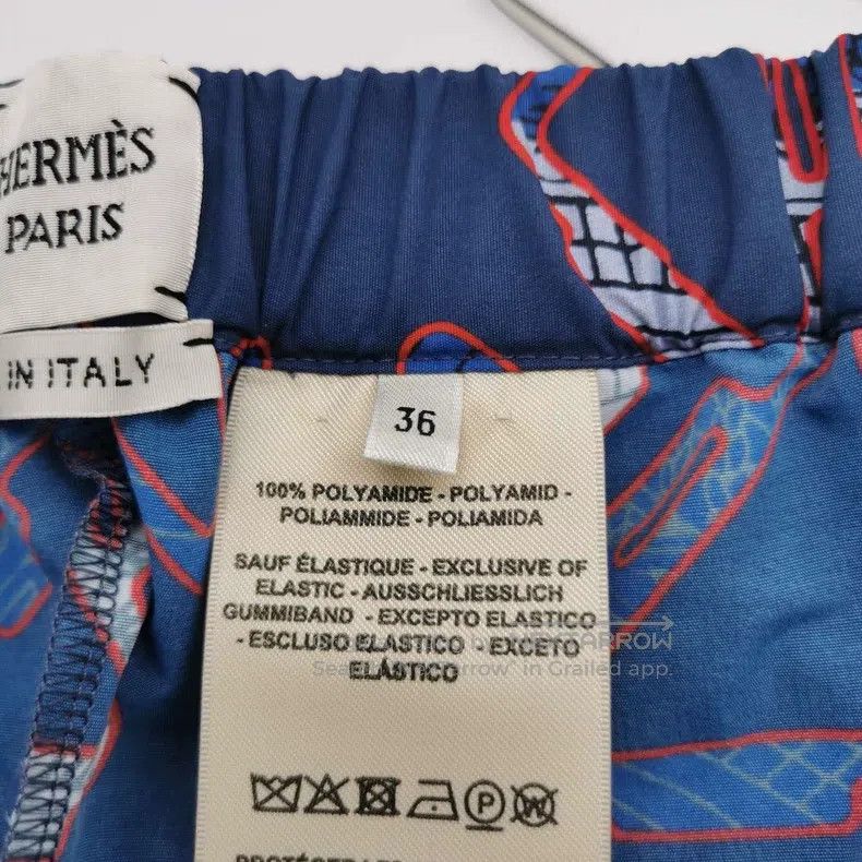Hermes Hermes Blue printed shorts Size 24" / US 00 / IT 34 - 6 Thumbnail