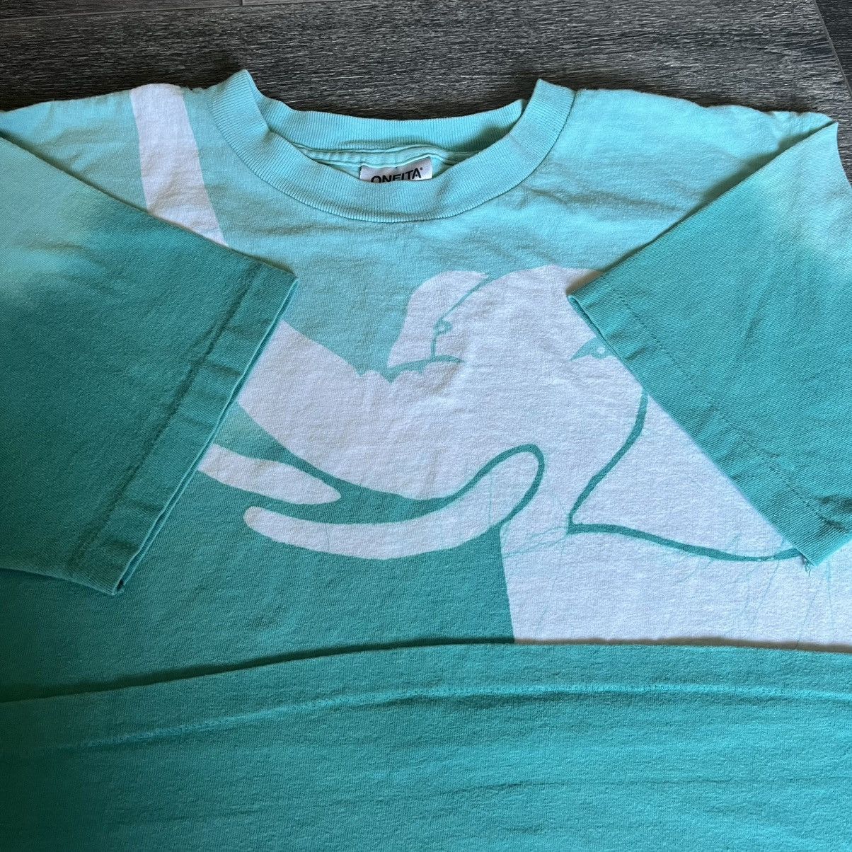 Vintage Vintage 90s Elephant Art All Over Print Double Side Logo Tee Size US M / EU 48-50 / 2 - 8 Thumbnail