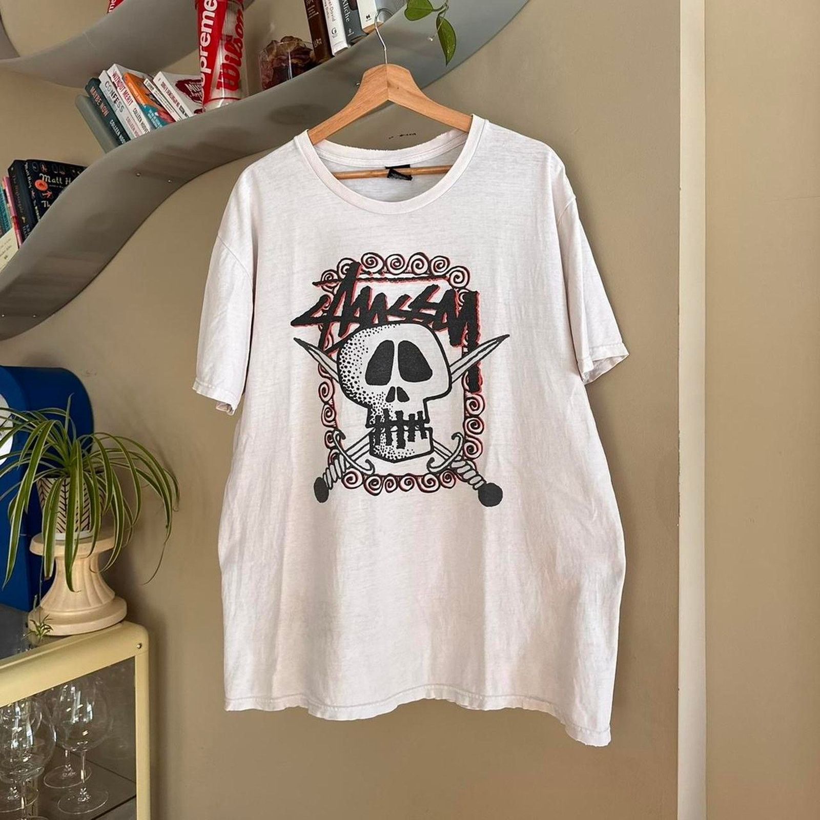 Vintage Y2K Stussy Skull Shirt