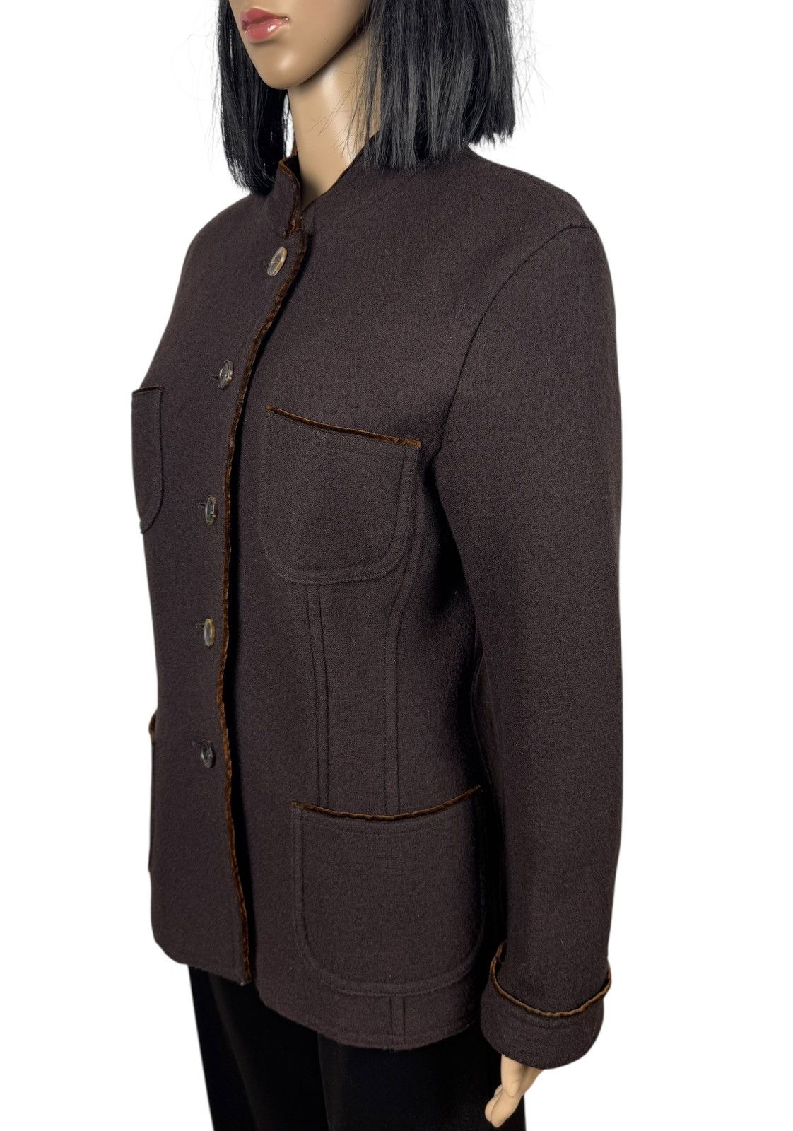 Bogner Bogner Virgin Wool Knit Jacket Womens size US10 Size L / US 10 / IT 46 - 8 Thumbnail
