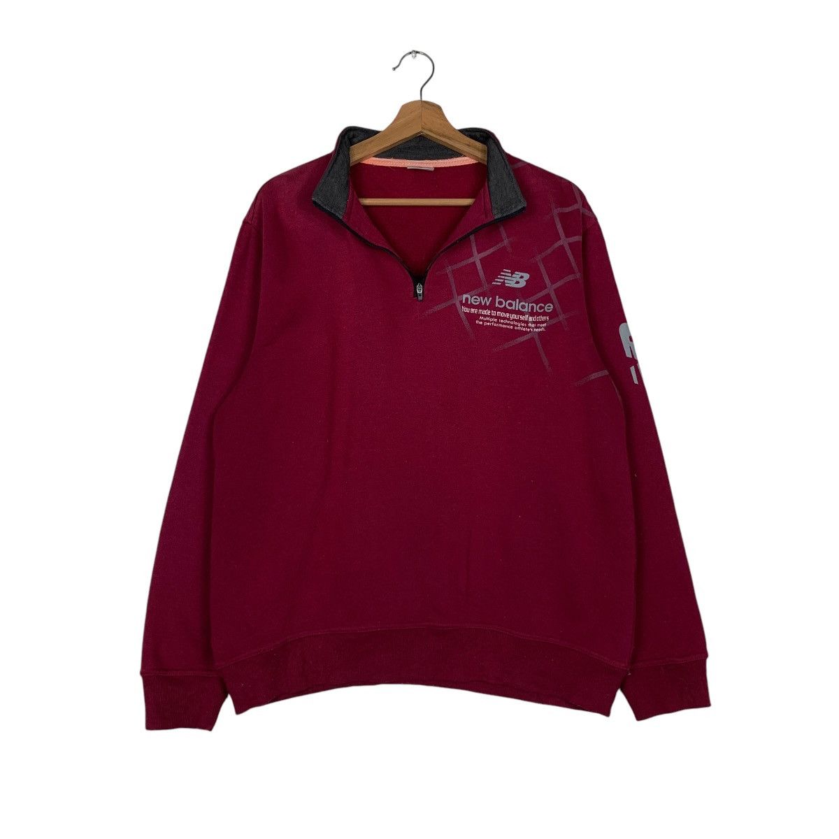 New Balance NEW BALANCE Half Zip Turtleneck Sweatshirt #1533-C69 Size US L / EU 52-54 / 3 - 9 Thumbnail