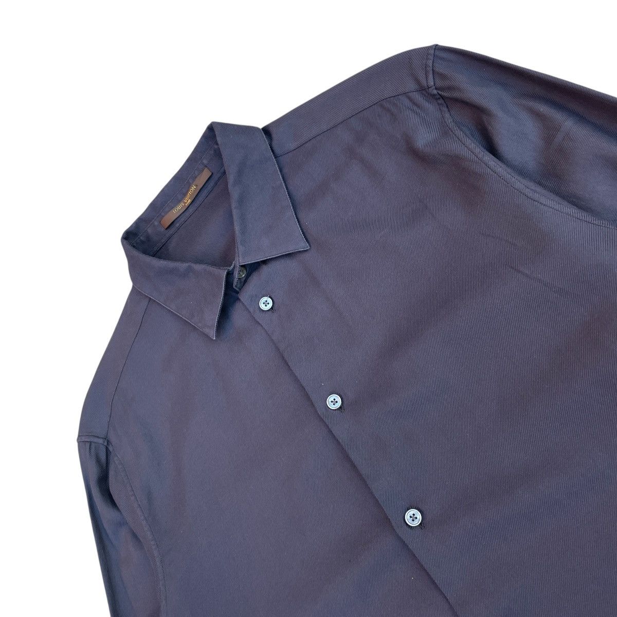 Louis Vuitton VINTAGE Louis Vuitton Black Button-up Dress Shirt Size US L / EU 52-54 / 3 - 2 Thumbnail