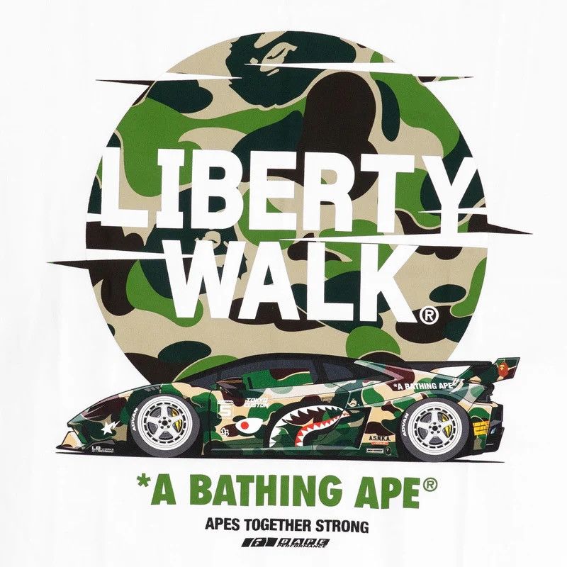 Bape Bape Liberty Walk Tee Size ONE SIZE - 3 Thumbnail