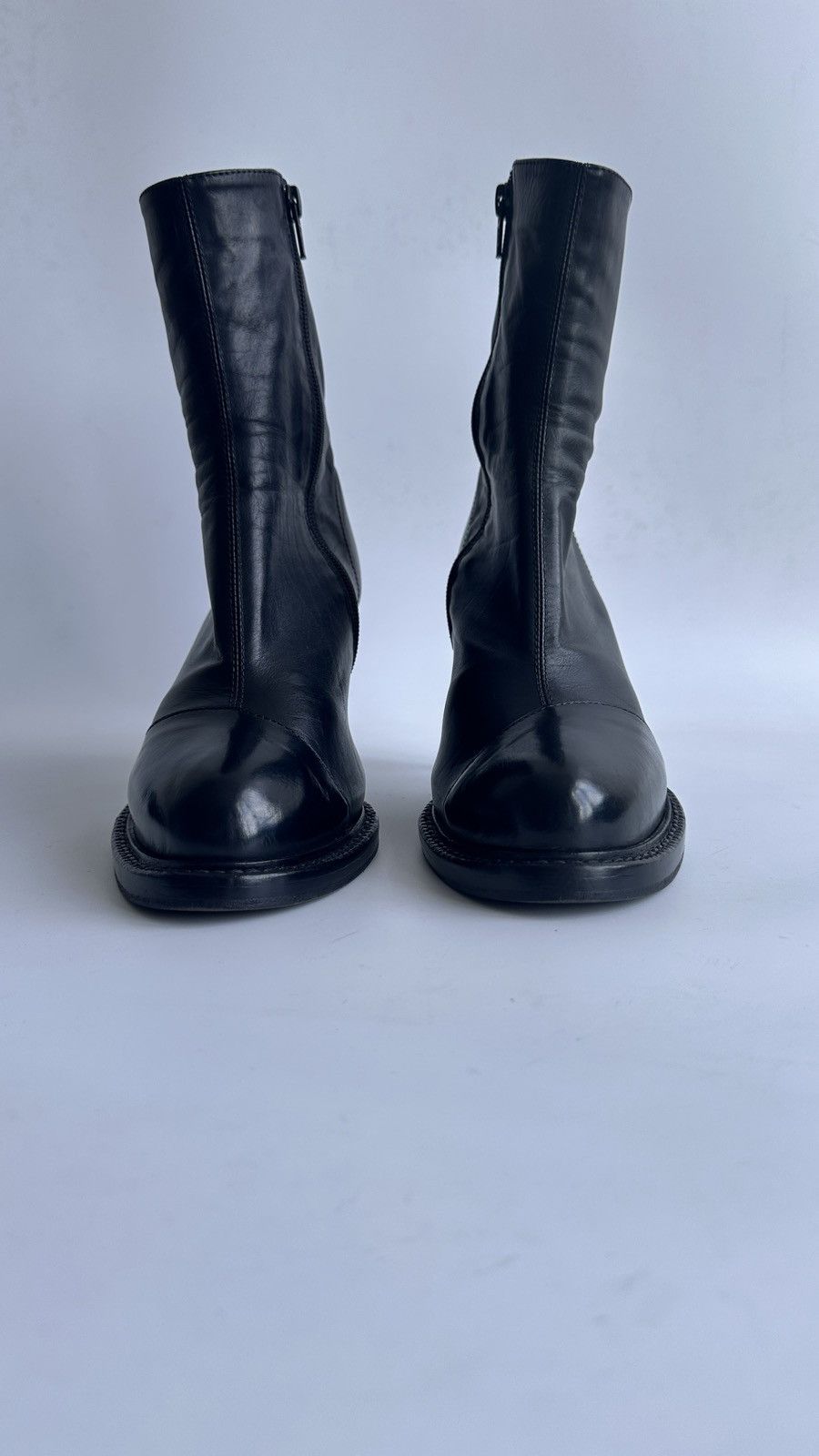 Ann Demeulemeester Ann Demeulemeester Leather High Heel Boots Archive Goth Size US 7.5 / IT 37.5 - 3 Thumbnail