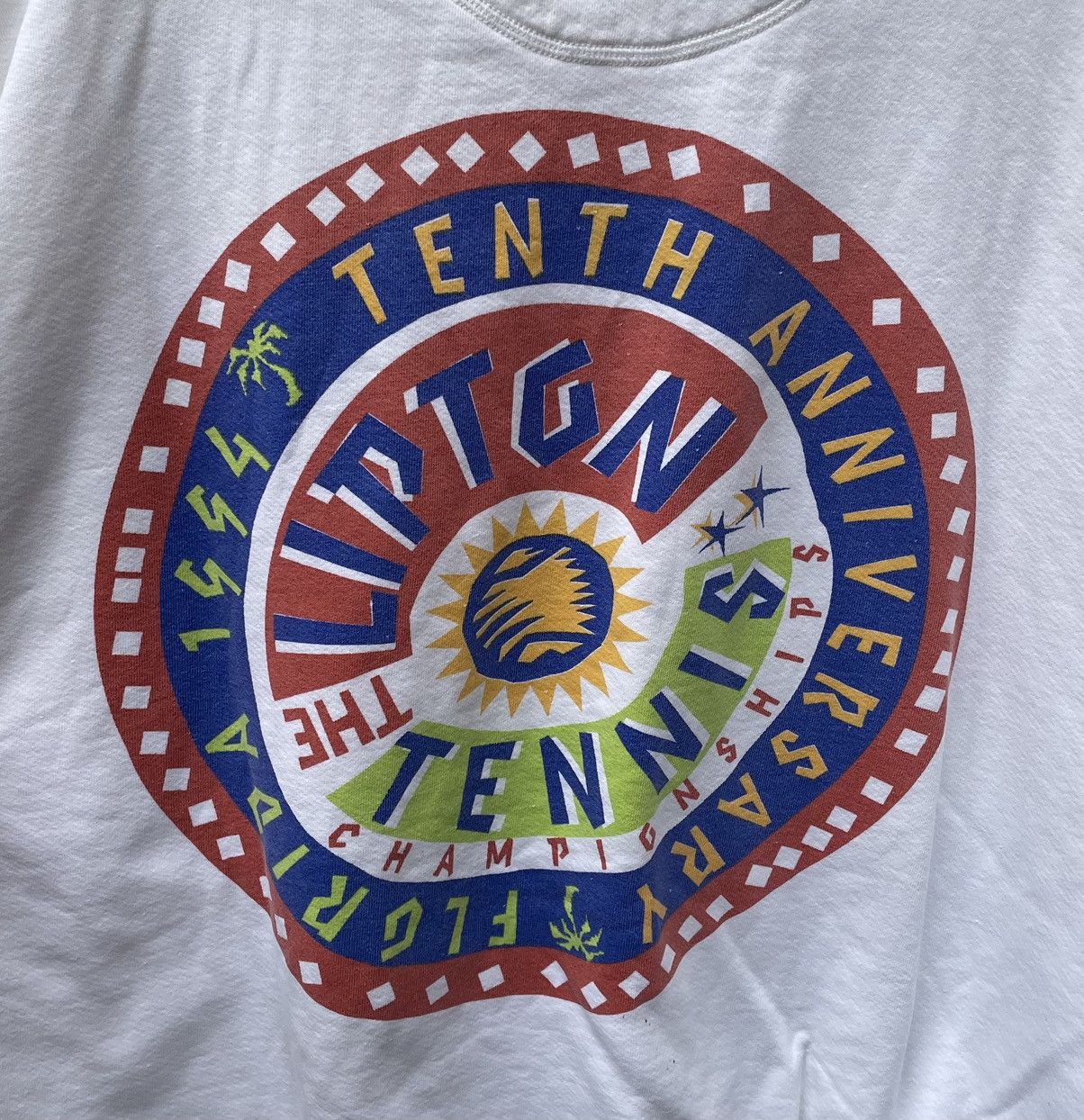 Nike Rare VTG Nike Grey Tag Lipton Tennis Championship Sweatshirt Size US XL / EU 56 / 4 - 12 Thumbnail