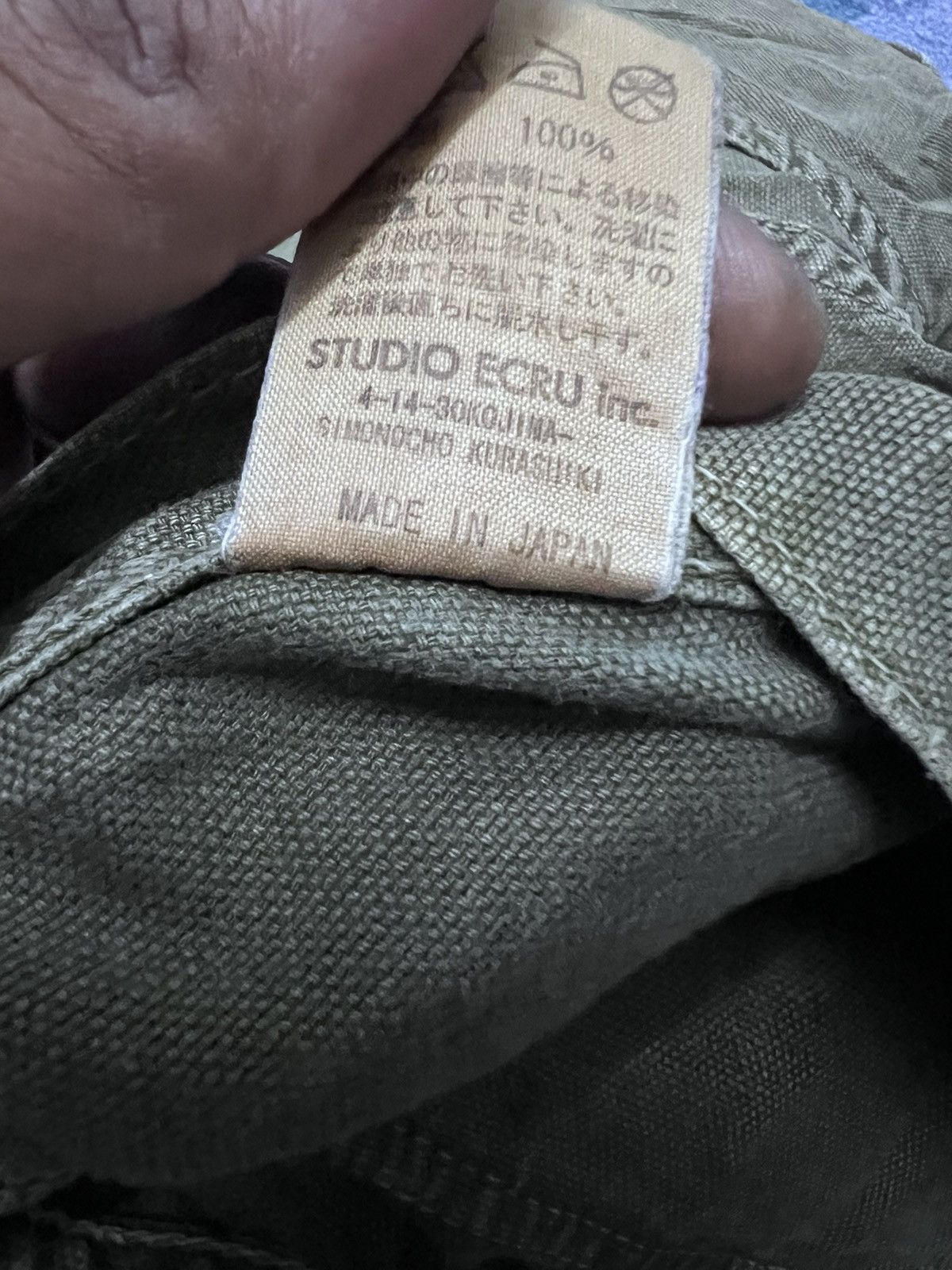 Japanese Brand VINTAGE THRASHED SUN FADED GREEN ARMY BUSH PANT Size US 32 / EU 48 - 9 Thumbnail