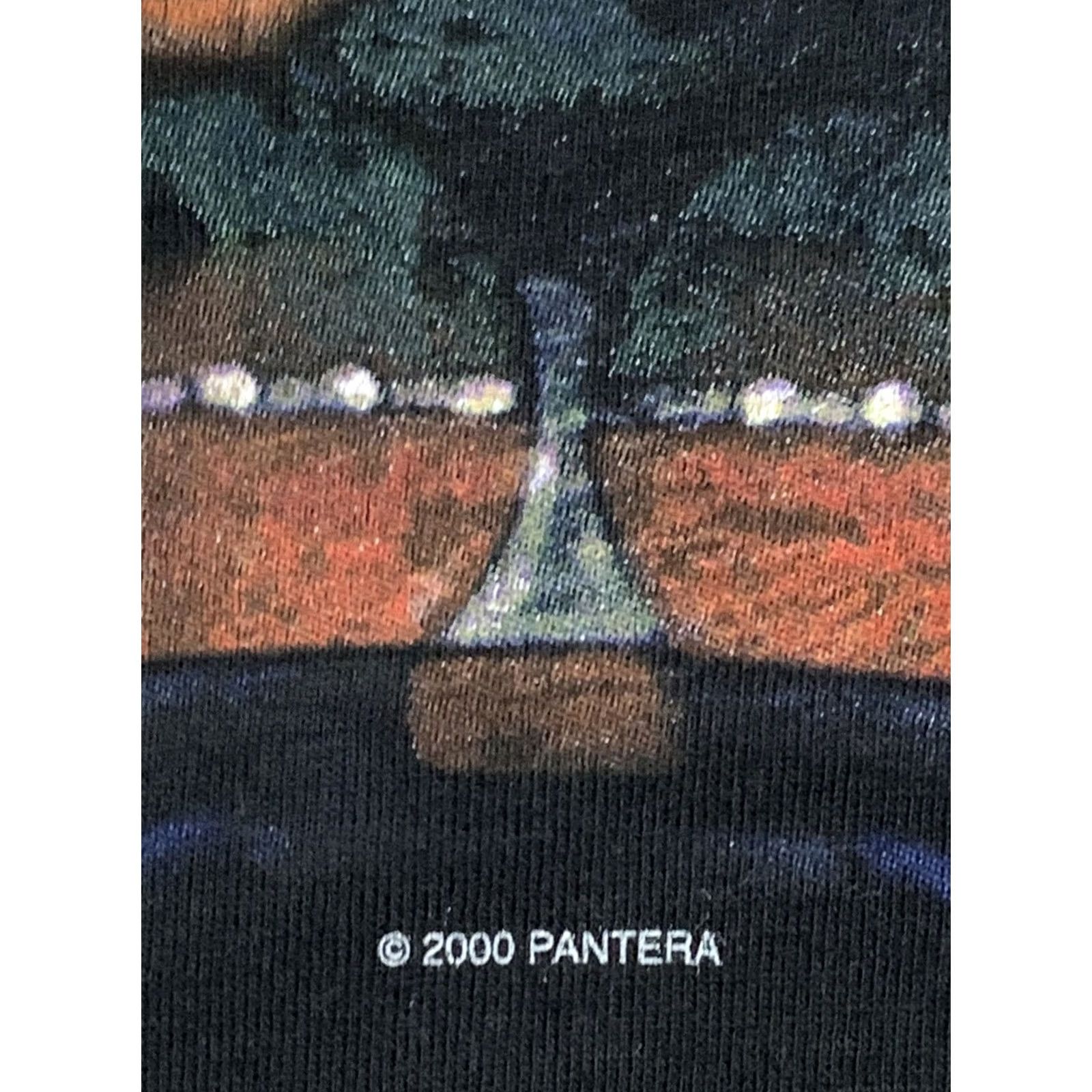 Vintage VINTAGE Pantera Shirt L Men Crew Neck Short Sleeve Black Cotton Logo 90s Weed Dimebag Darrell Winterland Pin Up Girl Double-Sided Size US L / EU 52-54 / 3 - 4 Thumbnail