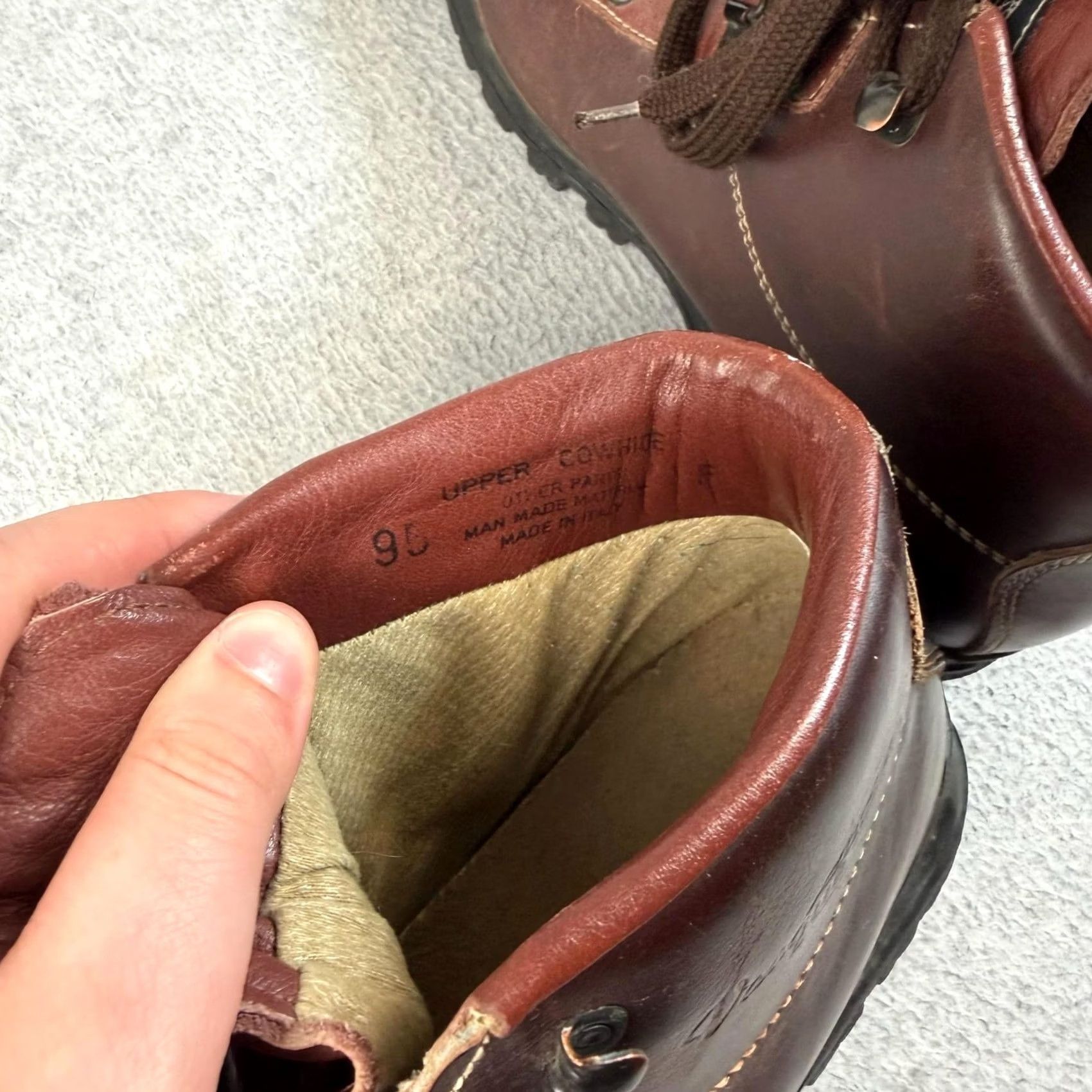 Eddie Bauer Vasquez Skywalk Leather Boots Men Size 8 Brown Leather Gore-Tex Waterproof Italy Size US 8 / EU 41 - 5 Thumbnail