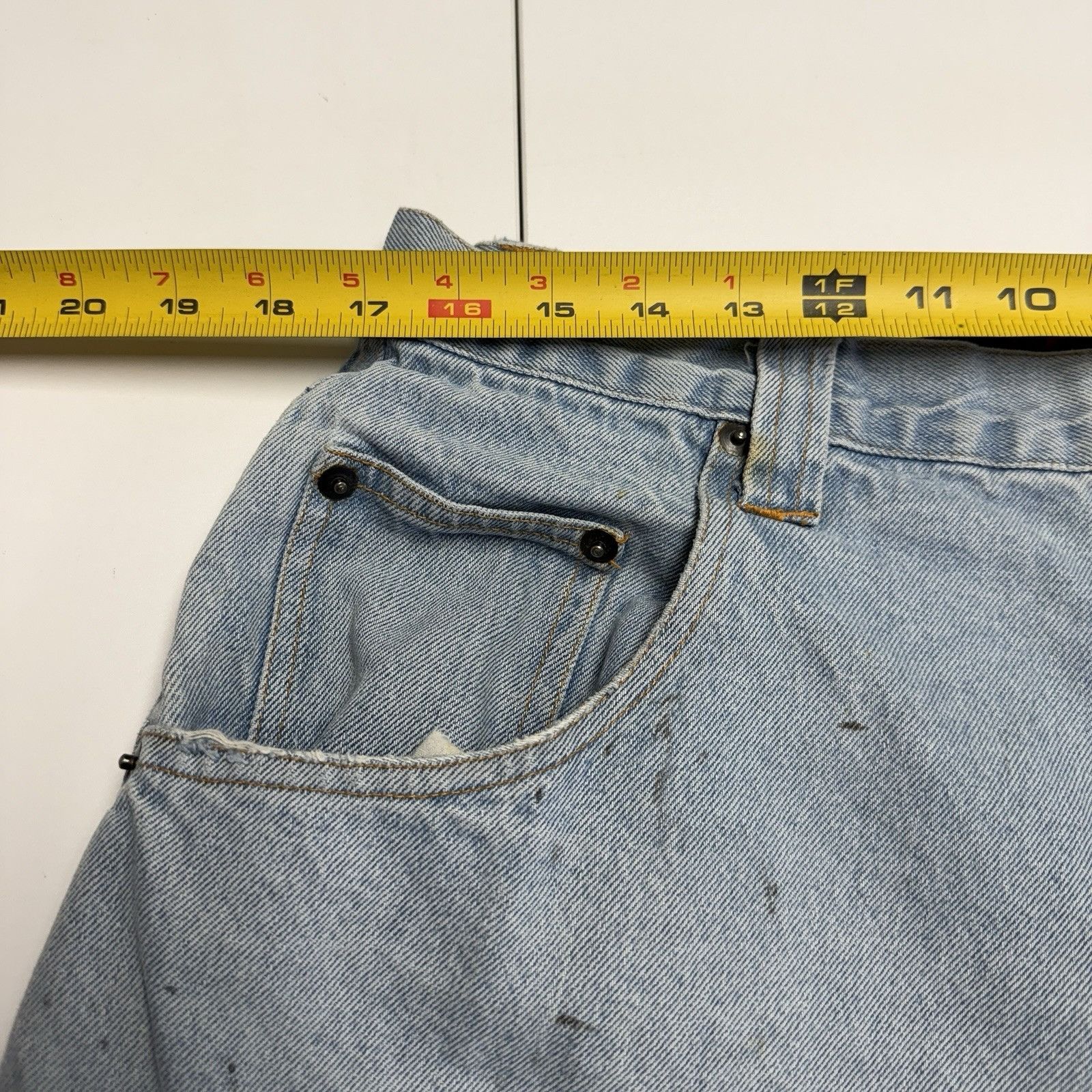 Vintage Vintage Hot Chili Blues Baggy Denim Shorts Size 36 (34x13) 9 Size US 36 / EU 52 - 18 Thumbnail