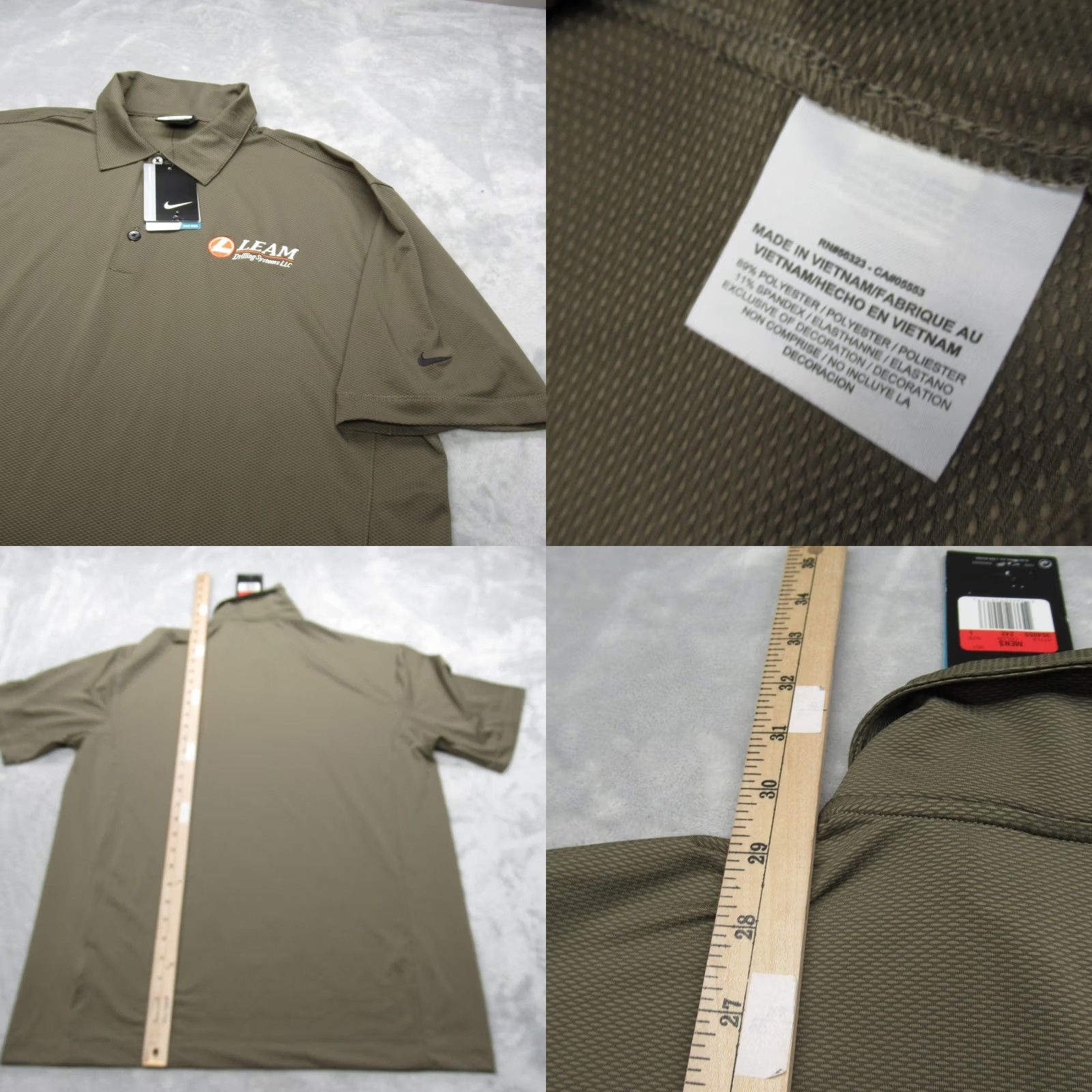 Nike Nike Golf Polo Shirt Mens Large Green Dri-FIT Logo NEW Polo Short Sleeve Casual Performance Golf Men Size US L / EU 52-54 / 3 - 8 Thumbnail