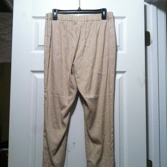 J. Jill J.JILL WOMEN'S 55%LINEN 42%VISCOSE CASUAL PANTS SIZE: S/26" Size 27" / US 4 / IT 40 - 4 Thumbnail