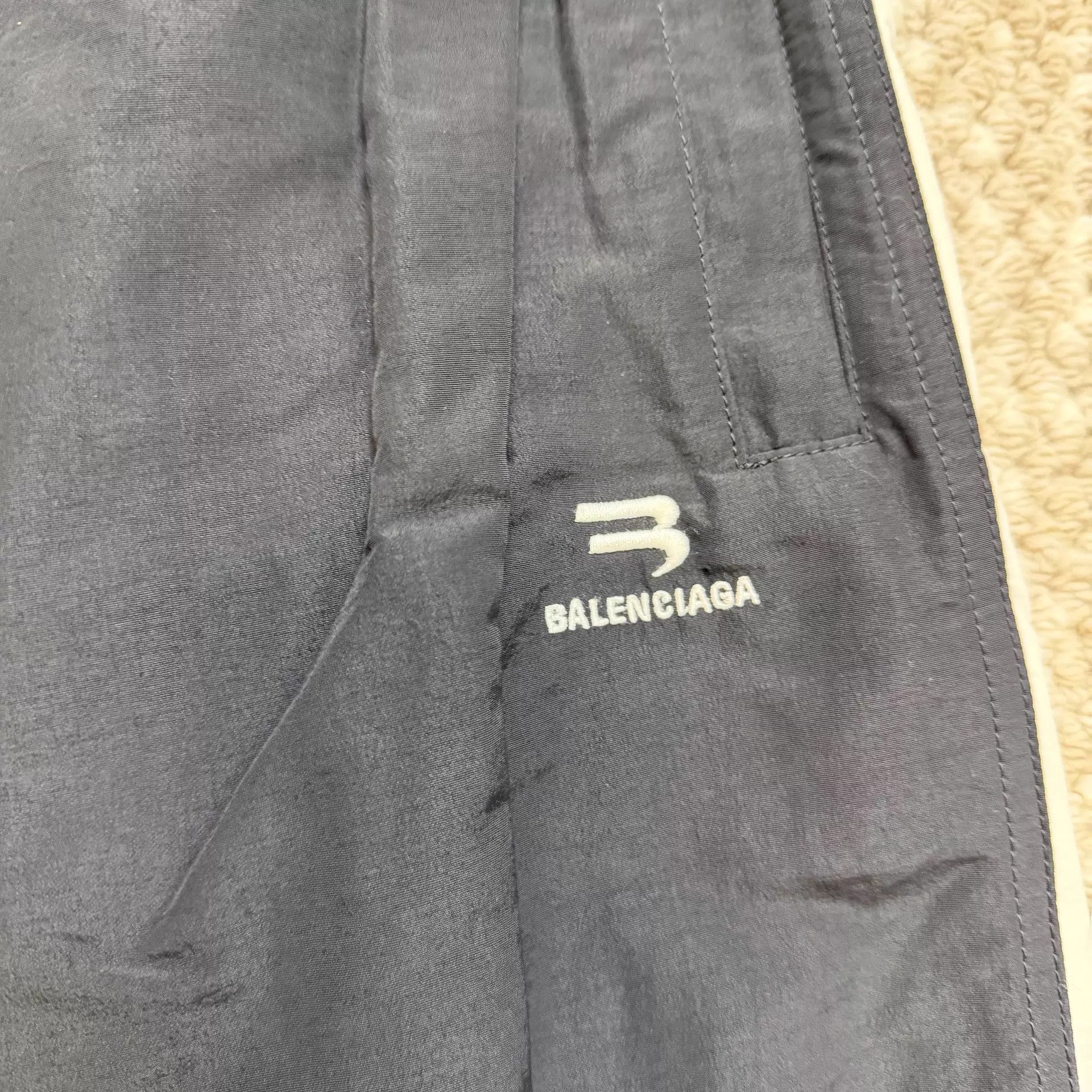 Balenciaga Balenciaga Double Hook Embroidered Paneled Straight Leg Size US 36 / EU 52 - 3 Thumbnail
