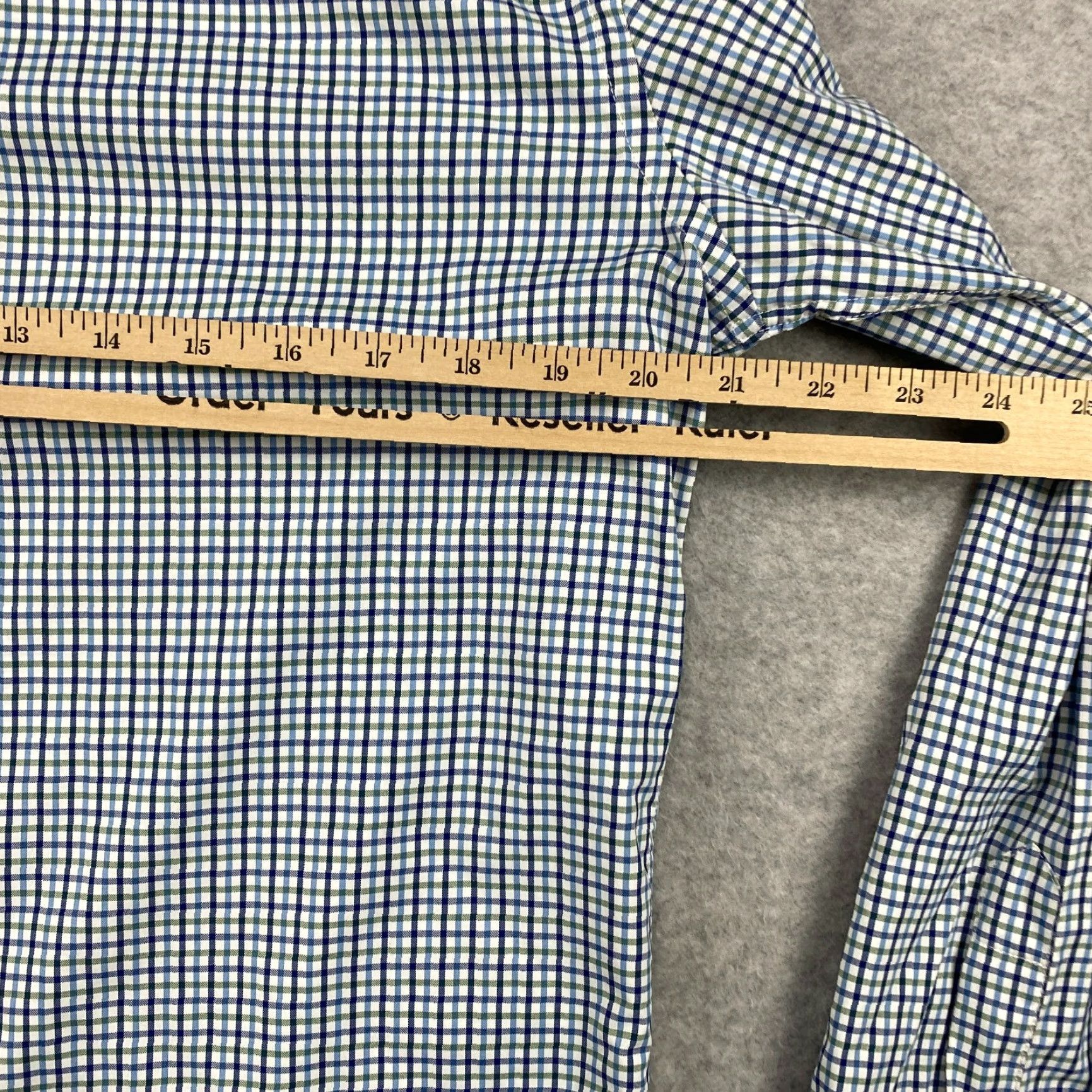 UNTUCKit UNTUCKit Button-Up Shirt Mens Large Check Slim Nylon Stretch Long Sleeve Size US L / EU 52-54 / 3 - 7 Thumbnail