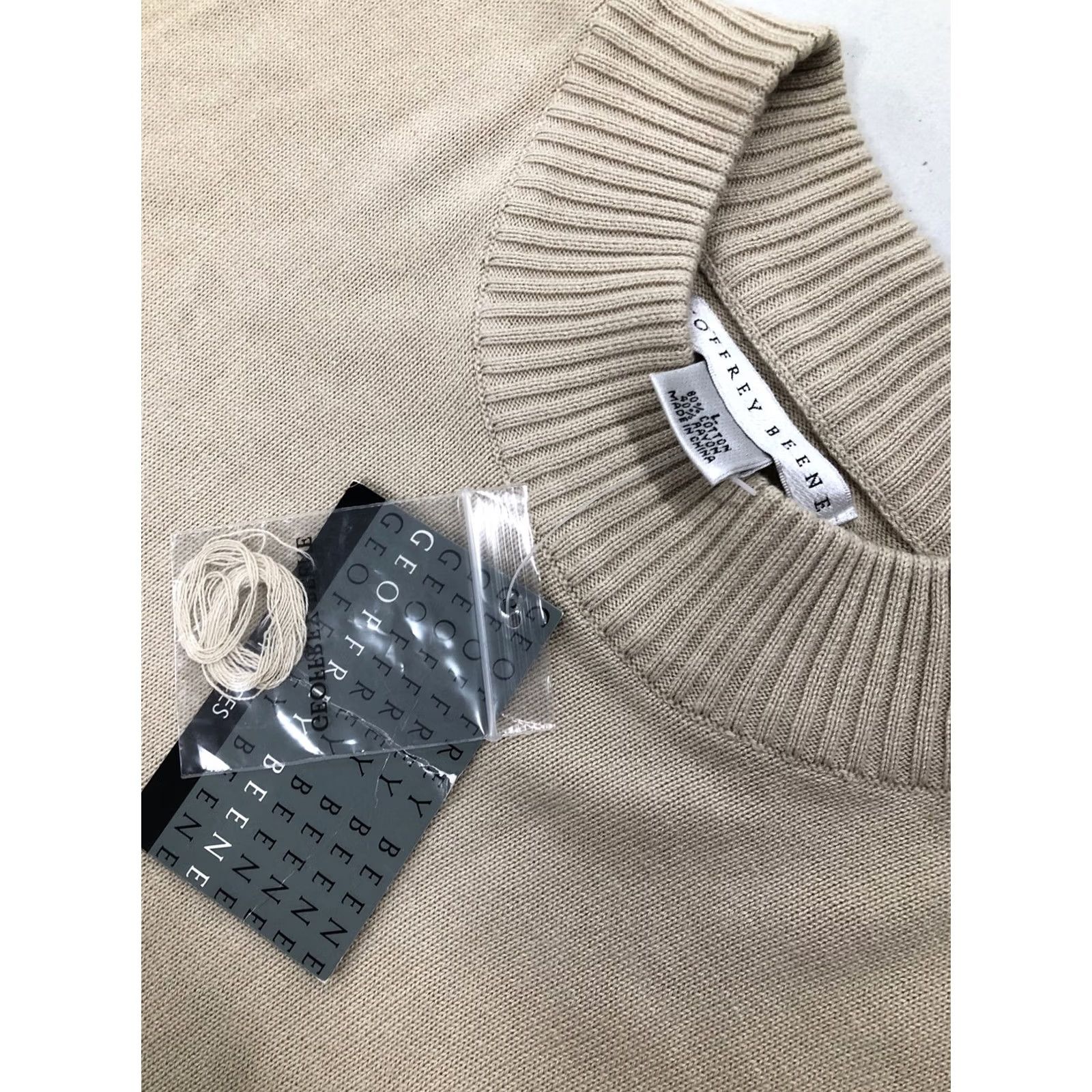 Geoffrey Beene Geoffrey Beene Sweater Men's Large Golden Hay 60% cotton 40% rayon Lite Size US L / EU 52-54 / 3 - 4 Thumbnail
