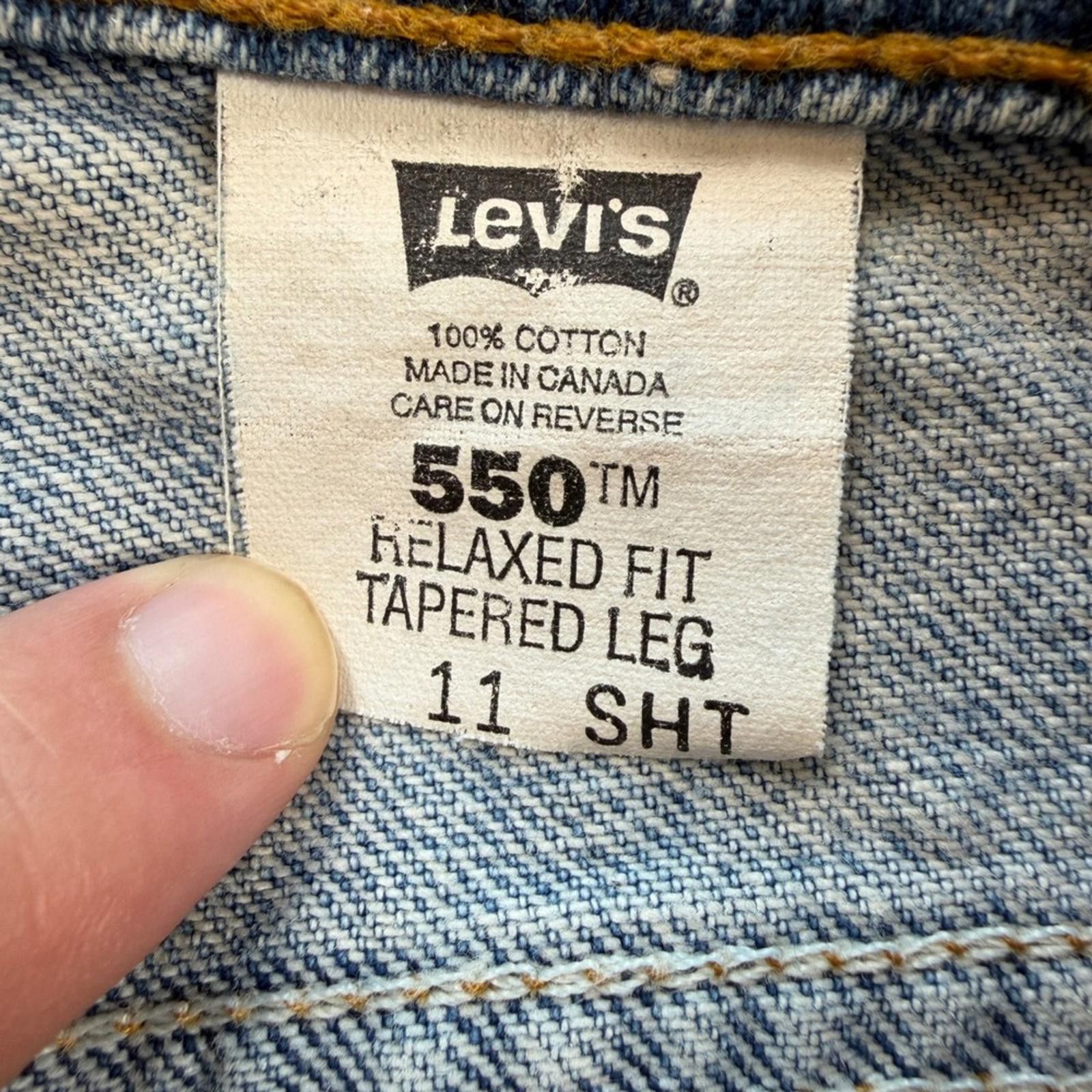 Levi's Vintage Levis 550 Made in Canada Jeans 28x29 Relaxed Light Size US 28 / EU 44 - 6 Thumbnail