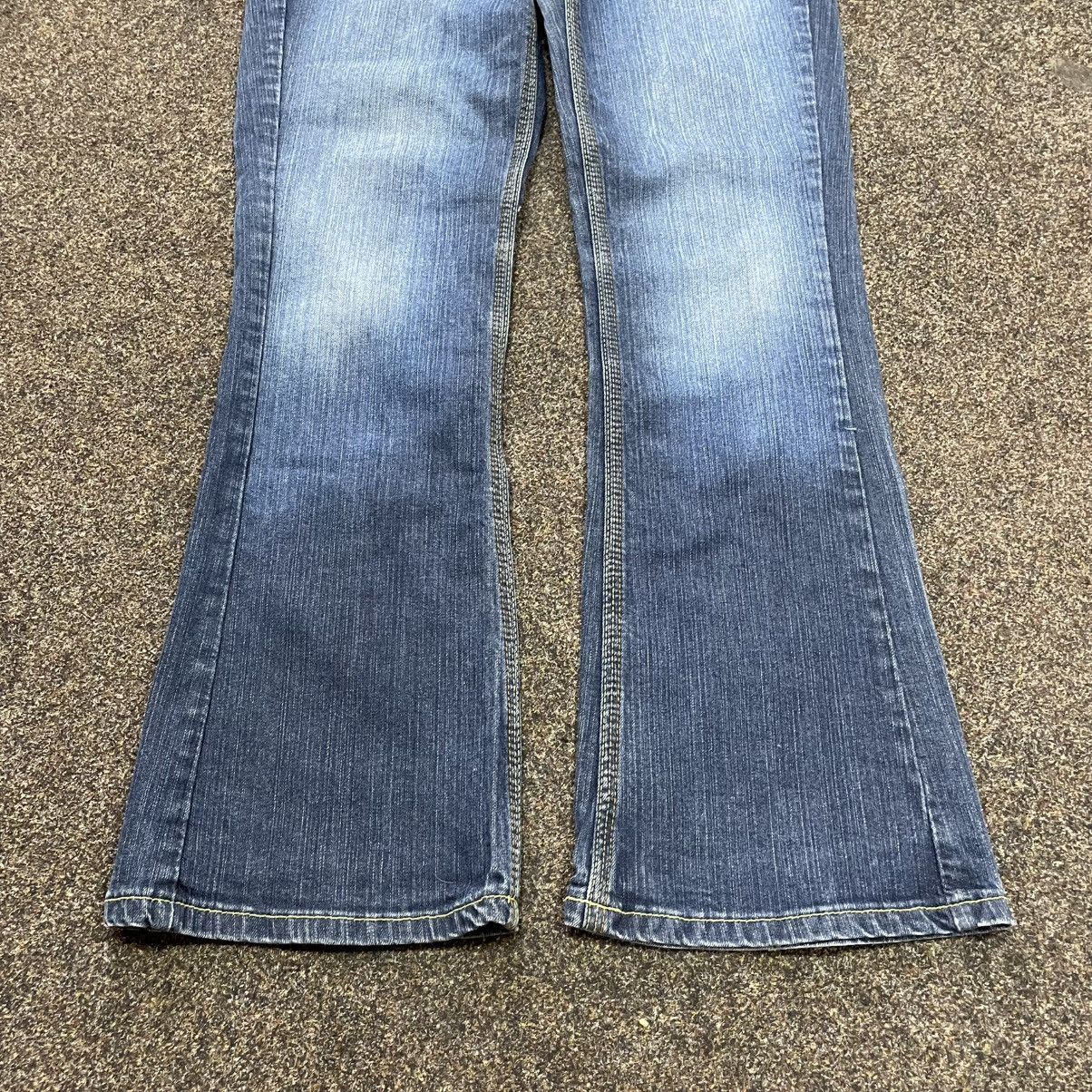 Vintage Vintage Y2K Flared Jeans 90s Skater Streetwear Distressed Size 34" / US 12 / IT 48 - 5 Thumbnail