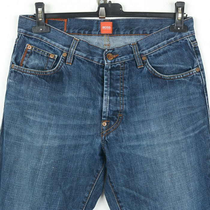 Hugo Boss Orange 31 W32 L34 Straight Leg Jeans Denim Pants Button