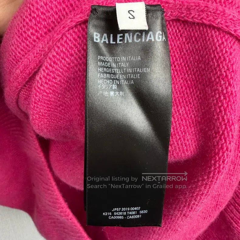 Balenciaga Balenciaga High-neck wheat sheaf logo cashmere sweater Size US S / EU 44-46 / 1 - 4 Thumbnail