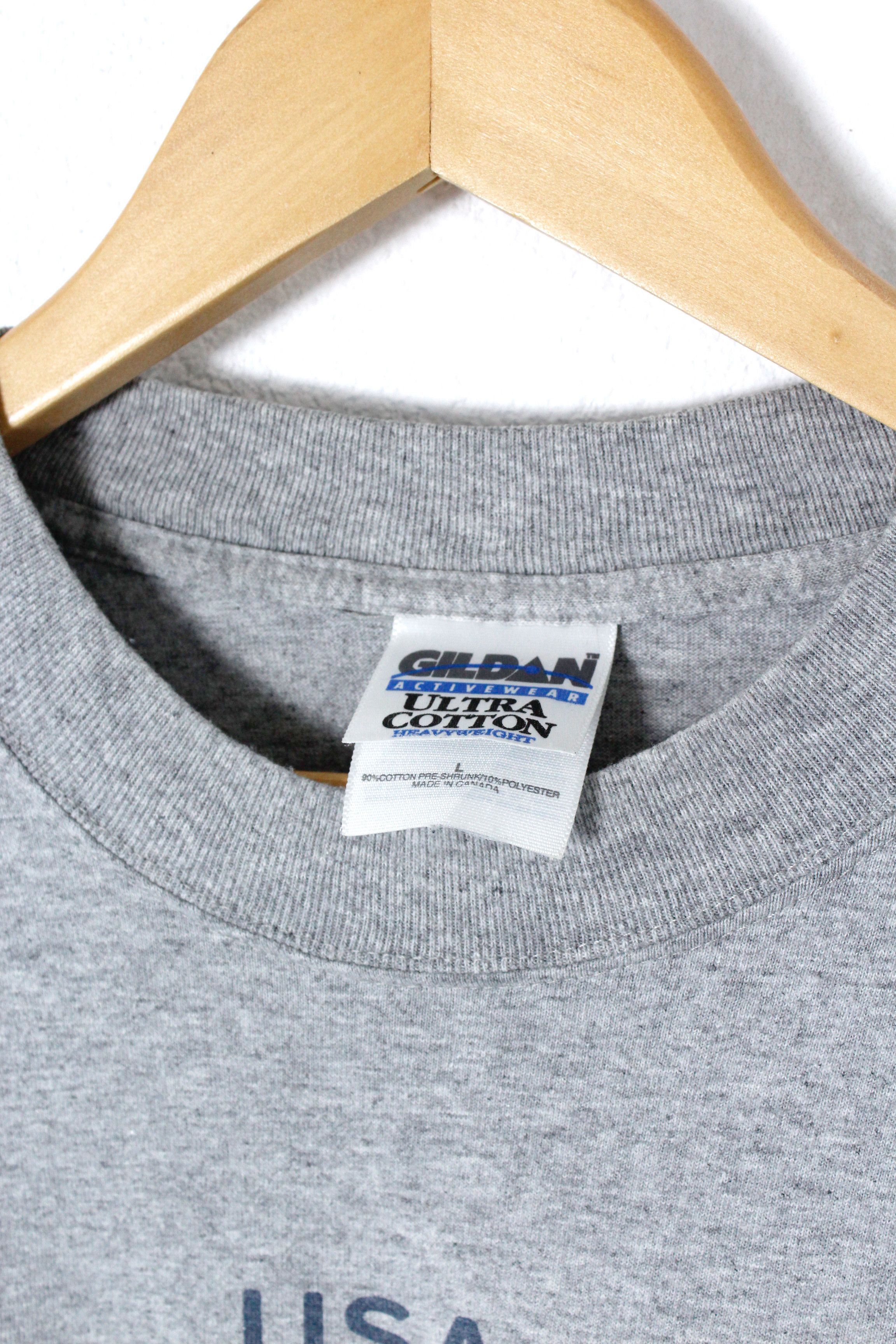 Bonfire × Vintage Vintage Bonfire USA Flag Graphic LS Tee T-shirt 90s Rare Size US L / EU 52-54 / 3 - 3 Thumbnail