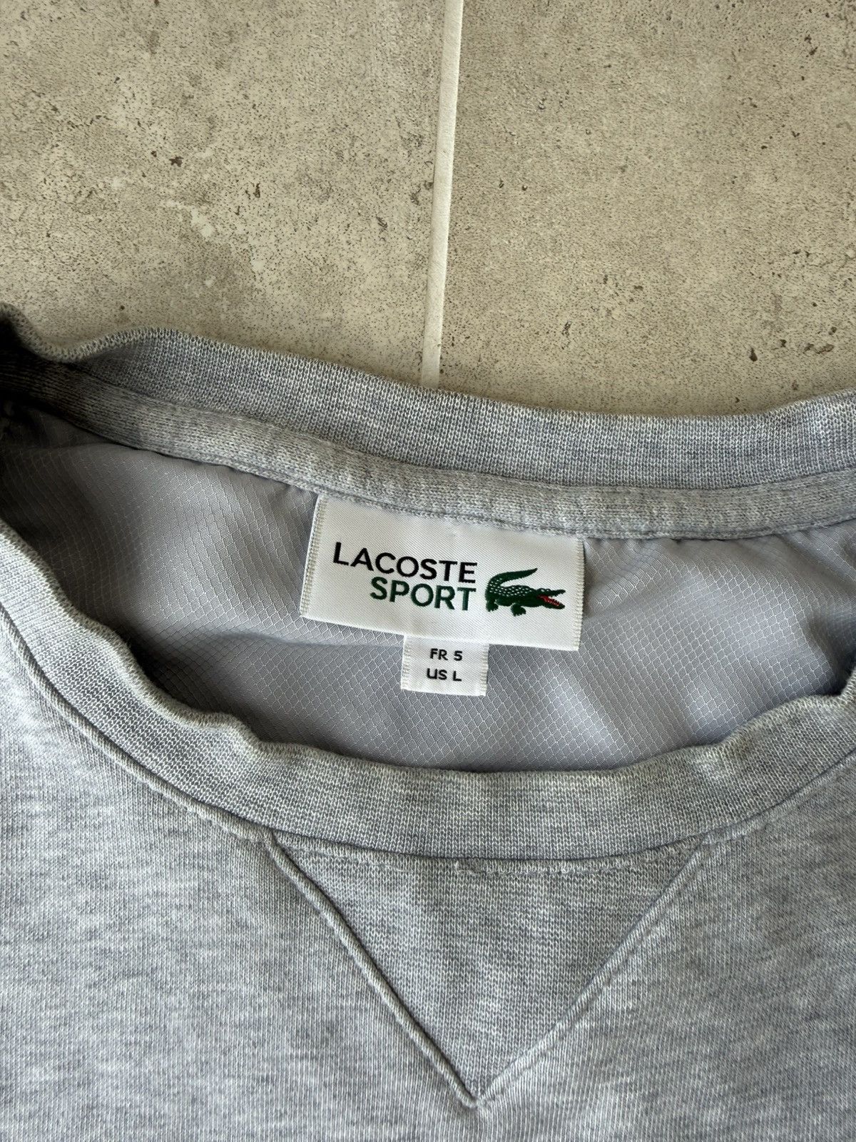 Lacoste Lacoste Sport Logo Sweater – Grey Size US L / EU 52-54 / 3 - 5 Thumbnail