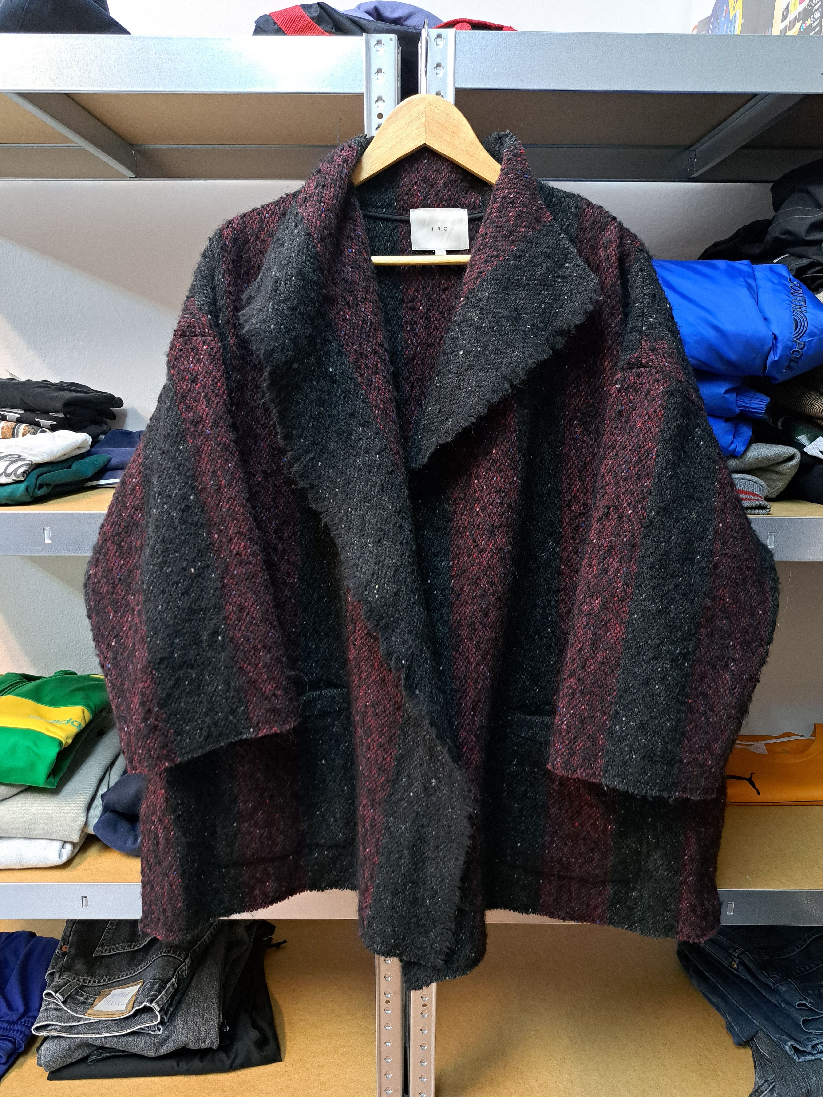 Iro Beverly Wool Striped Jacket Seen On Jennifer Lawrence