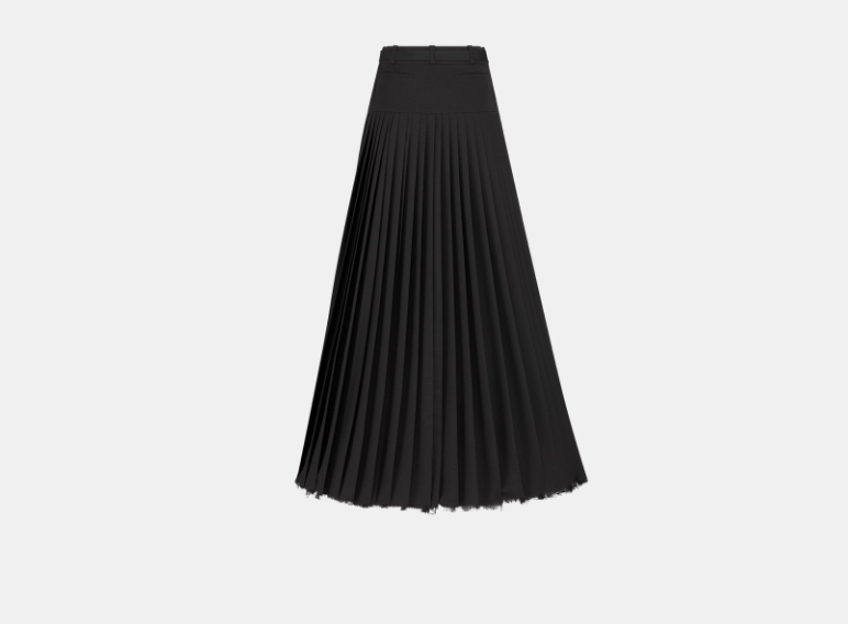 Dior o1w1db11225 421J61 Maxi Skirt in Black Size 30" / US 8 / IT 44 - 2 Thumbnail