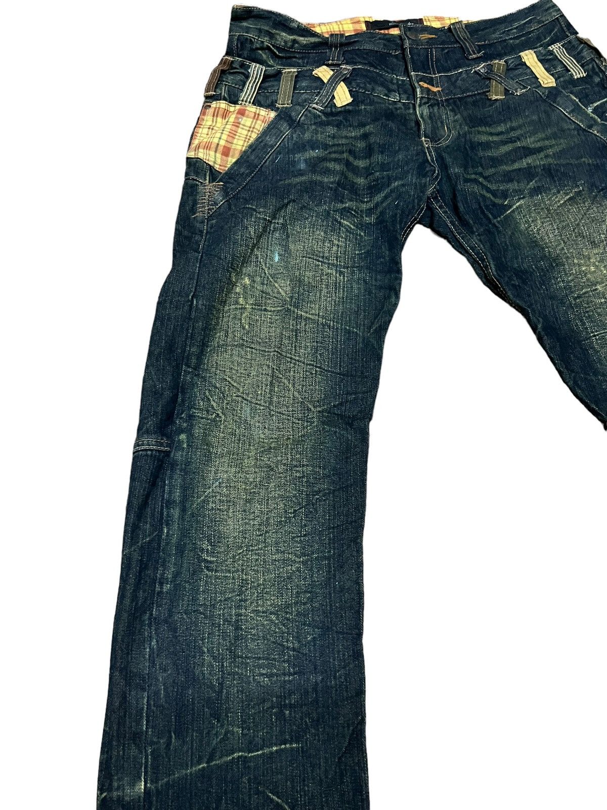 Japanese Brand DOMINATE HAND CRAFT DOUBLE WAIST STYLE JEANS Size US 34 / EU 50 - 3 Thumbnail