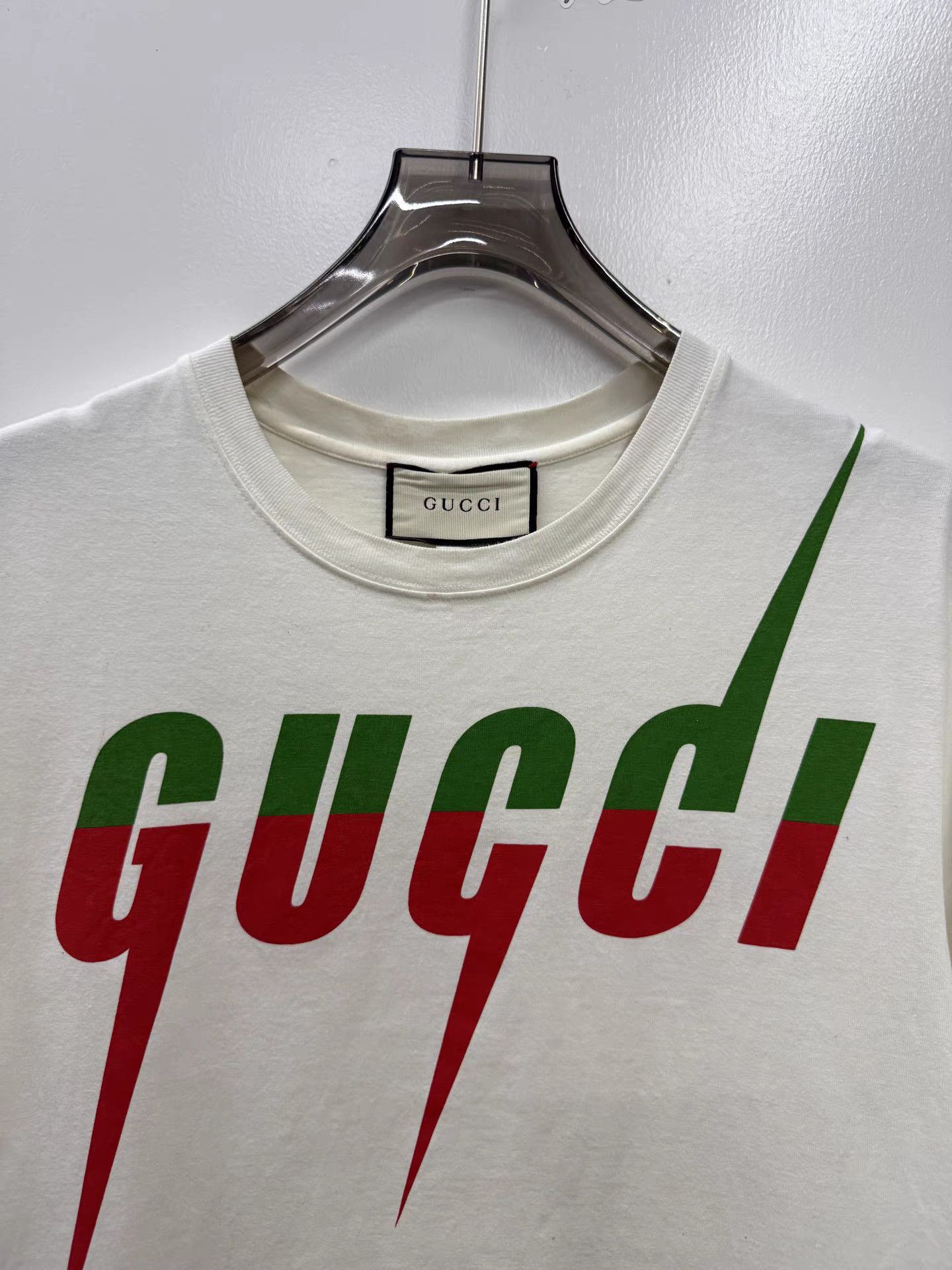 Gucci Gucci Classic Lightning Logo White T-Shirt K15 Size US XS / EU 42 / 0 - 2 Thumbnail