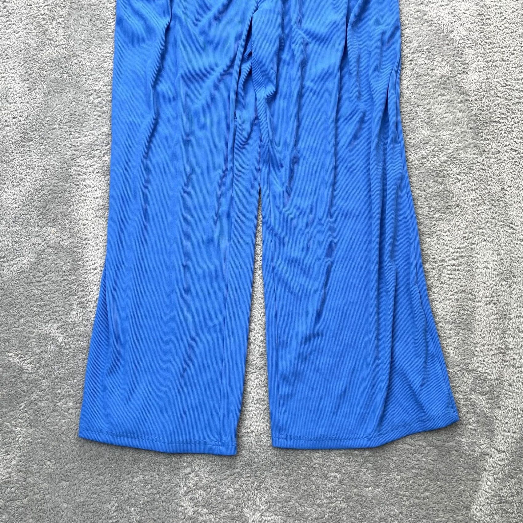 Vintage PrettyGarden Jumpsuit Womens XL Blue One-Piece Wide Leg Back Zip Size 40" / US 18 - 6 Thumbnail