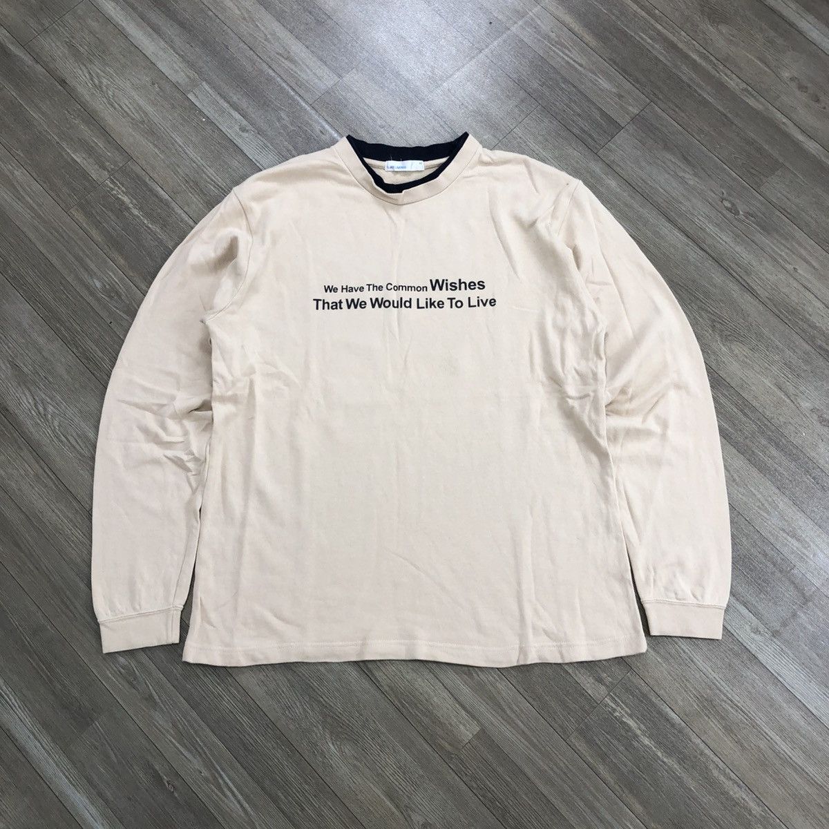 If Six Was Nine × Japanese Brand × Le Grande Bleu (L.G.B.) 2000s Lafuming Double Layers Poem City Light Long Sleeve Size US M / EU 48-50 / 2 - 12 Thumbnail