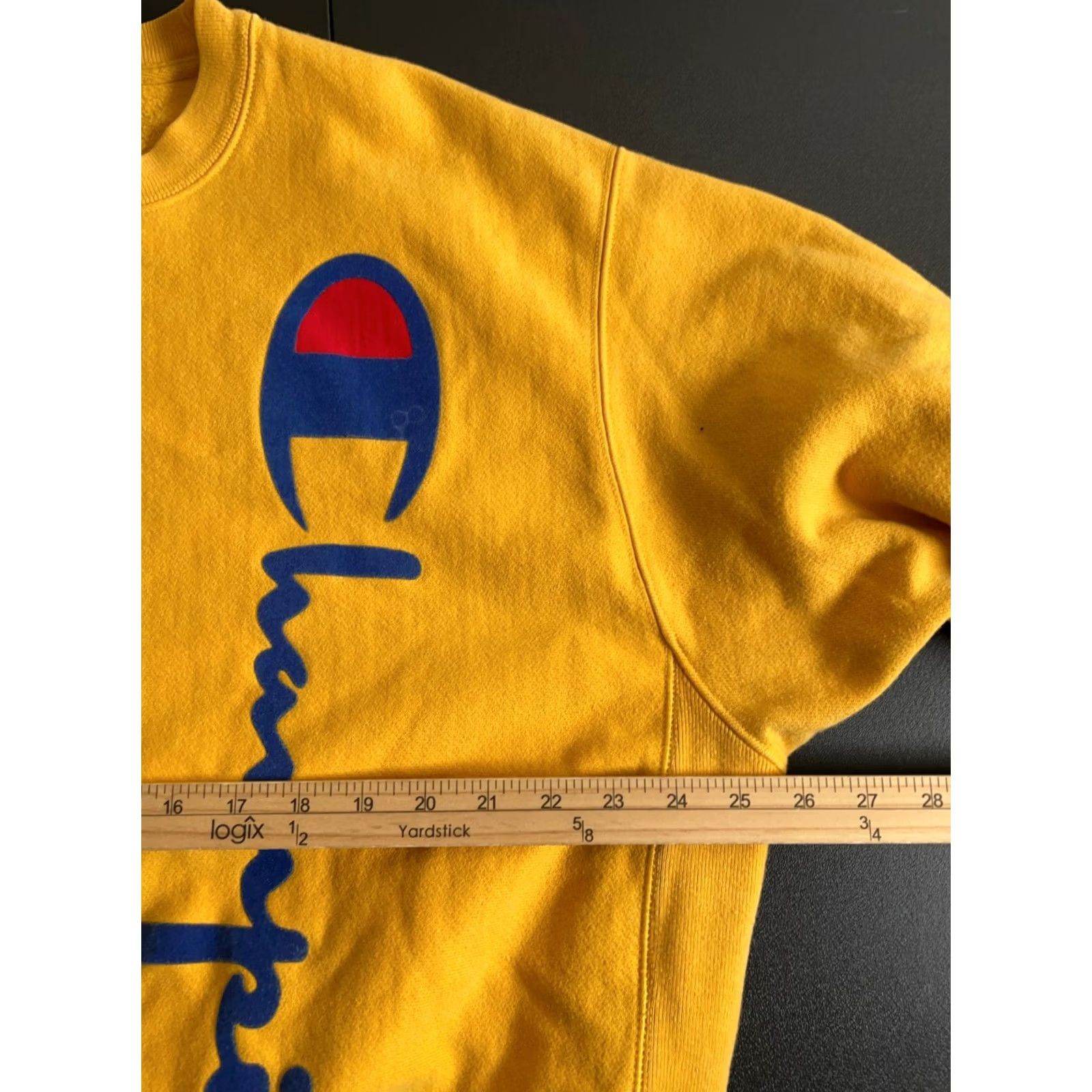 Champion Champion Sweatshirt 2XL Yellow Graphic Print Reverse Weave Crew Neck Heavyweight Men’s Pullover Size US XXL / EU 58 / 5 - 5 Thumbnail