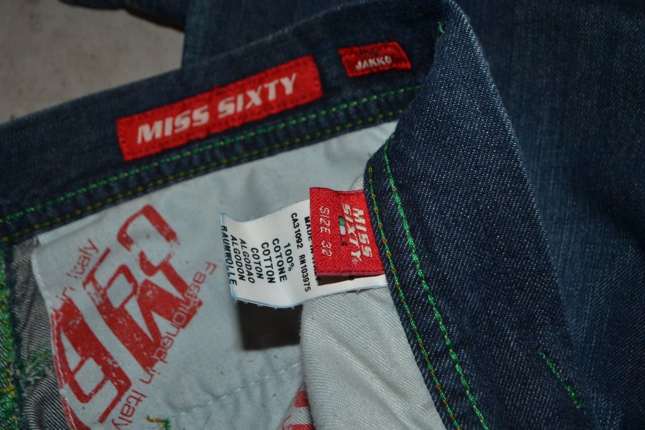 Miss Sixty Miss Sixty Jakko Flare Super Wide Amazing Jeans Women Sz 32 Size 24" / US 00 / IT 34 - 15 Thumbnail