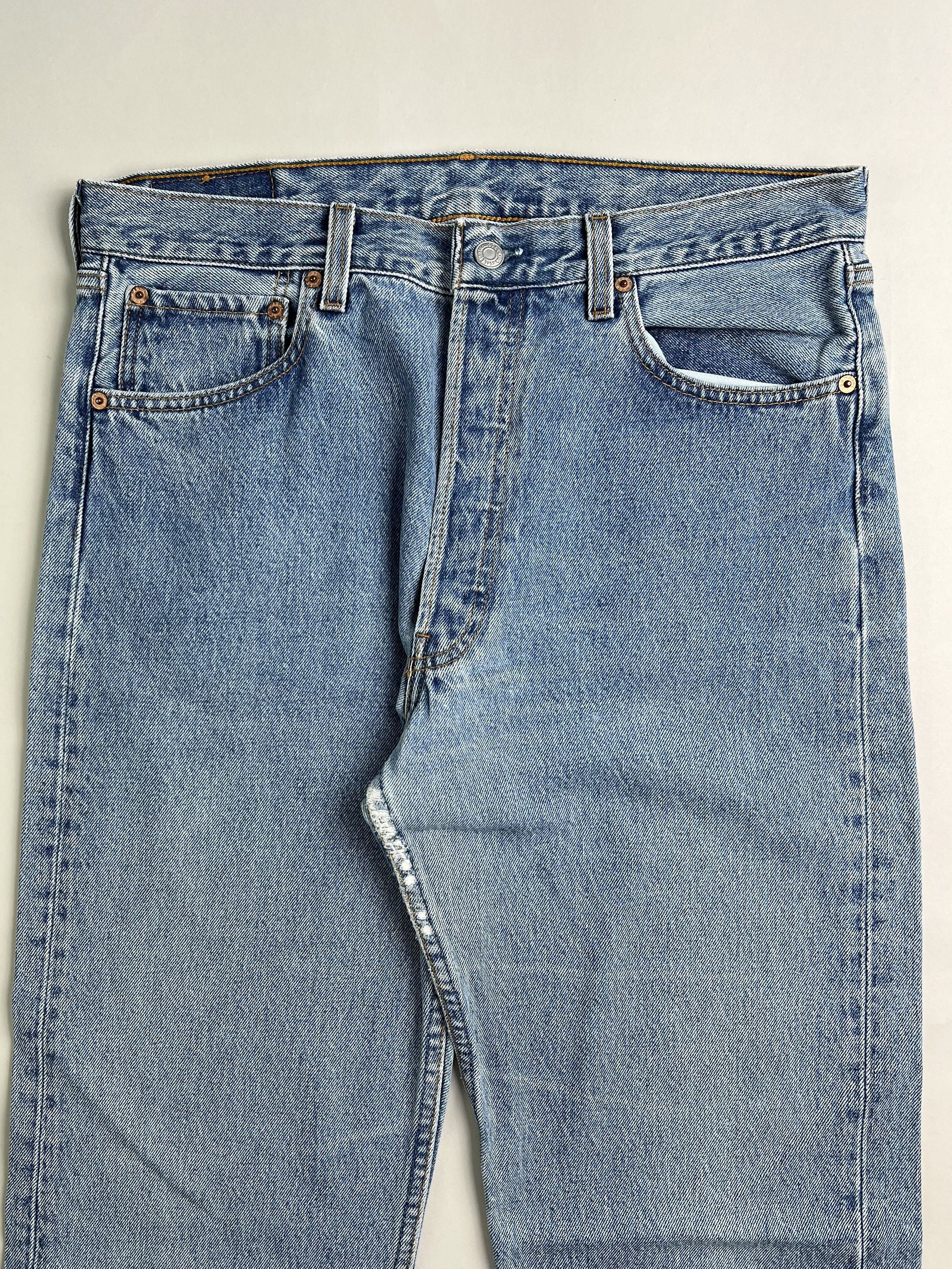 Levi's × Levi's Vintage Clothing × Vintage Levis 501 Vintage Jeans Light Wash Made In Usa W34 Size US 34 / EU 50 - 3 Thumbnail
