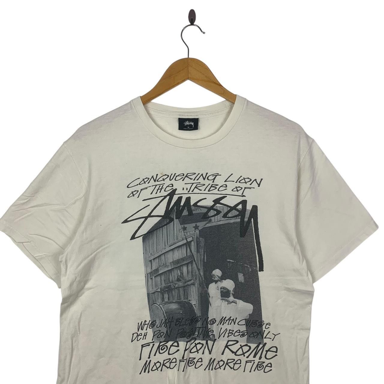 Vintage Vintage STUSSY REGGAE Conquering Lion Tribe Tee Shirt Size US M / EU 48-50 / 2 - 2 Thumbnail