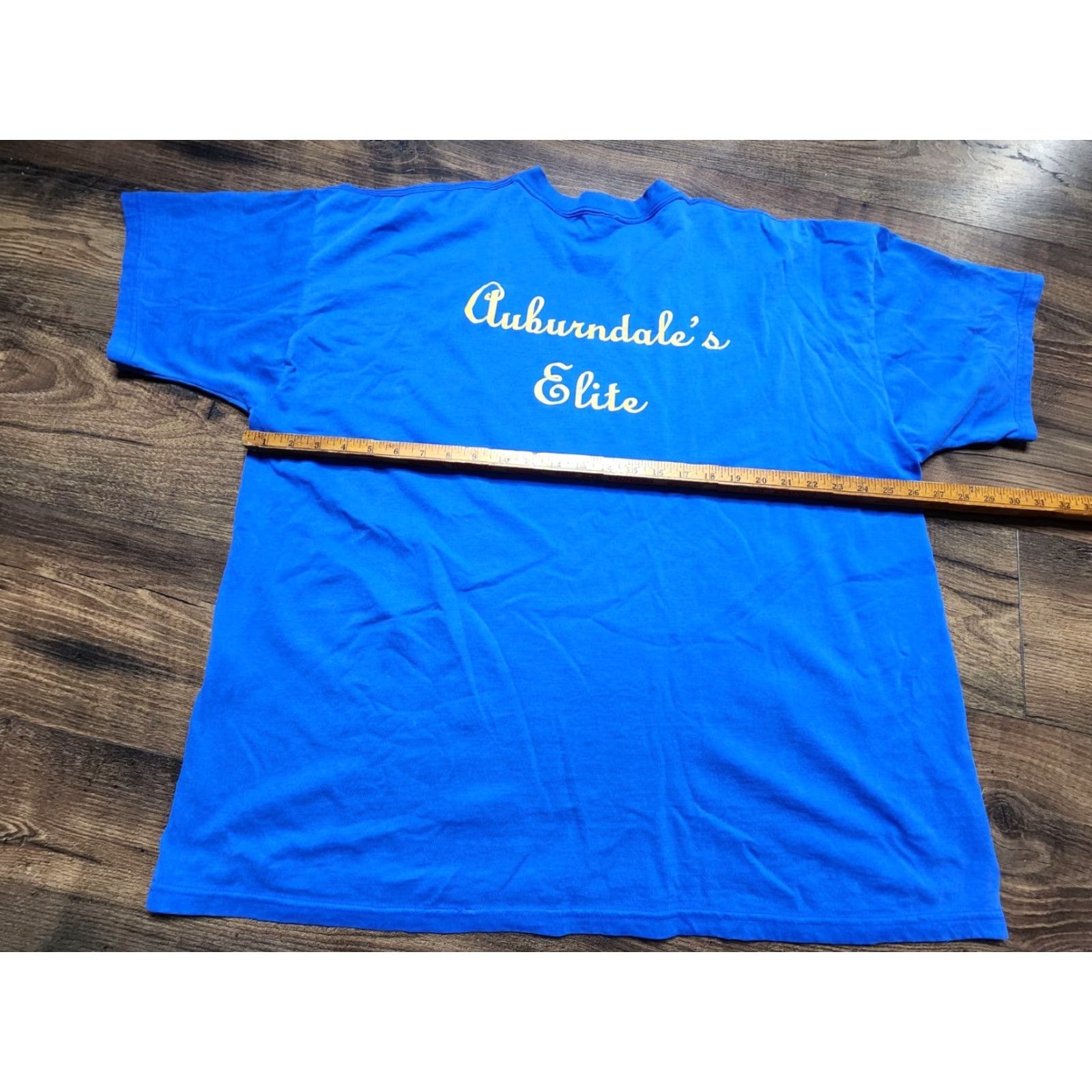 Vintage VINTAGE Onieta T Shirt 3XL Auburndale High School Double Sided Crew Neck Blue Mens Unisex Adults 80s 90s School Graphic Print Limited Edition Size US XXL / EU 58 / 5 - 2 Thumbnail