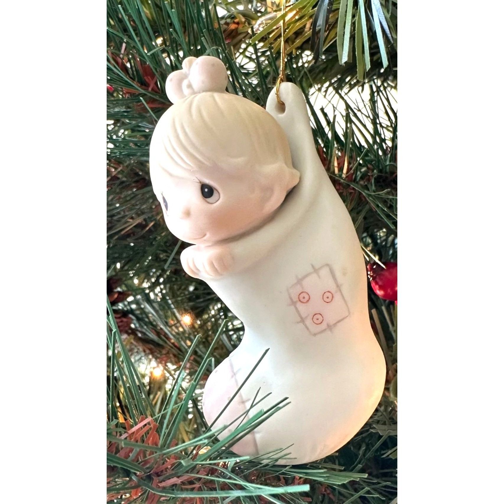 Vintage Vtg1982 Precious Moments Babys First Christmas Tree Ornament Size ONE SIZE - 1 Thumbnail