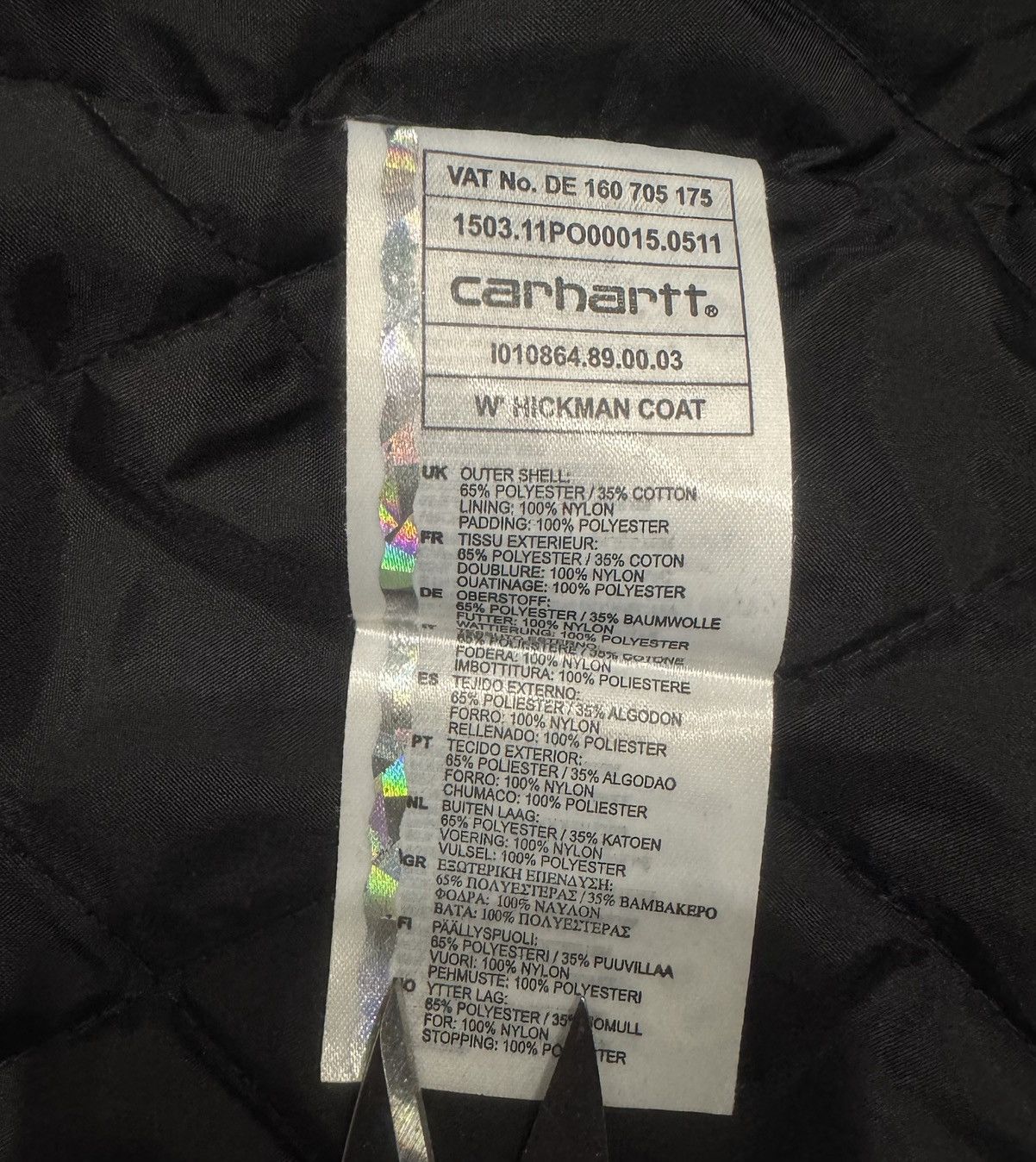 Carhartt Carhartt W’Hickman Coat Parka In Black Size M / US 6-8 / IT 42-44 - 15 Thumbnail