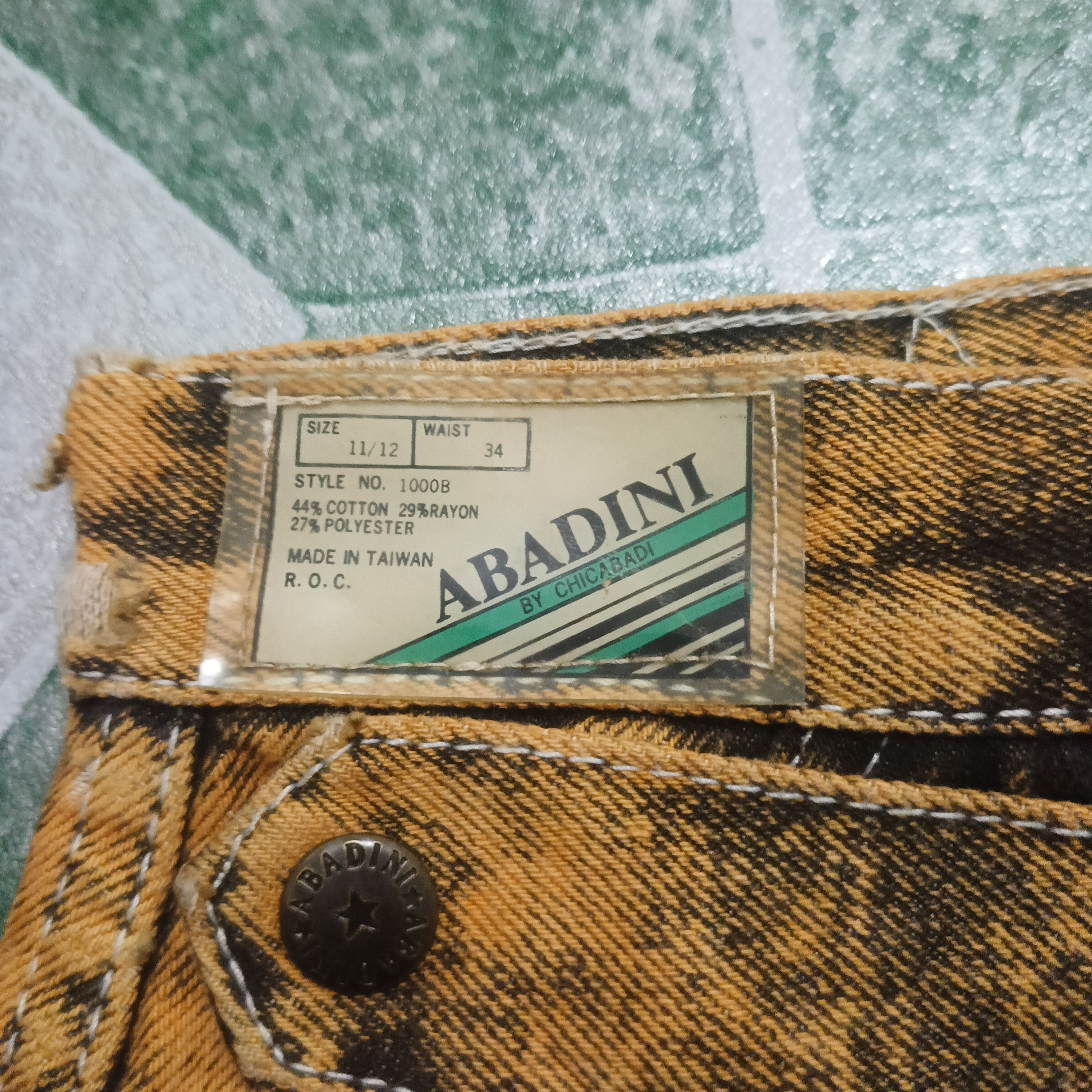 Japanese Brand Rare Retro Vintage Abadini by Chicabadi Distressed Jeans Size US 34 / EU 50 - 5 Thumbnail