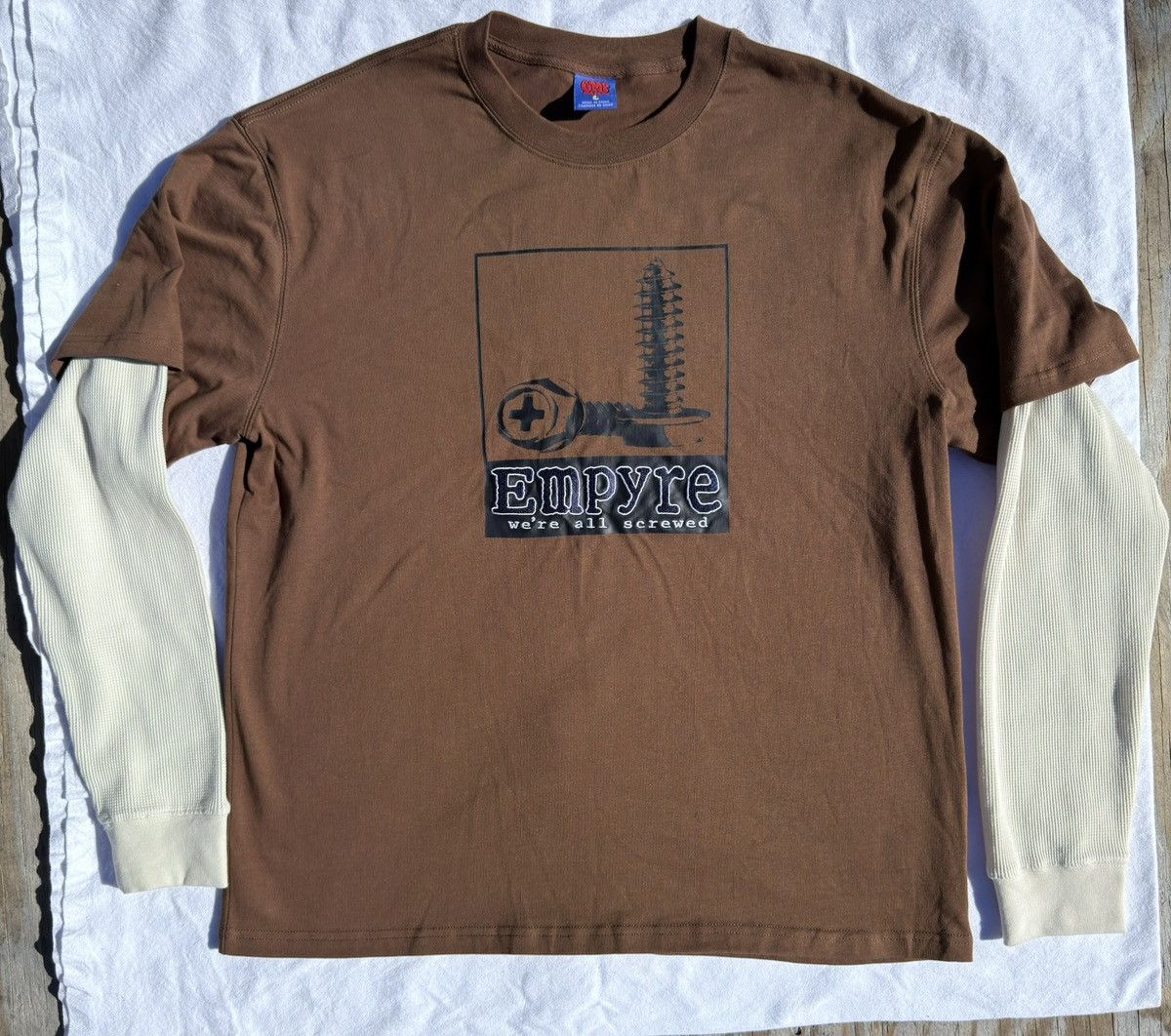 Designer × Empyre Empyre we're all screwed stitch tee Size US L / EU 52-54 / 3 - 2 Thumbnail