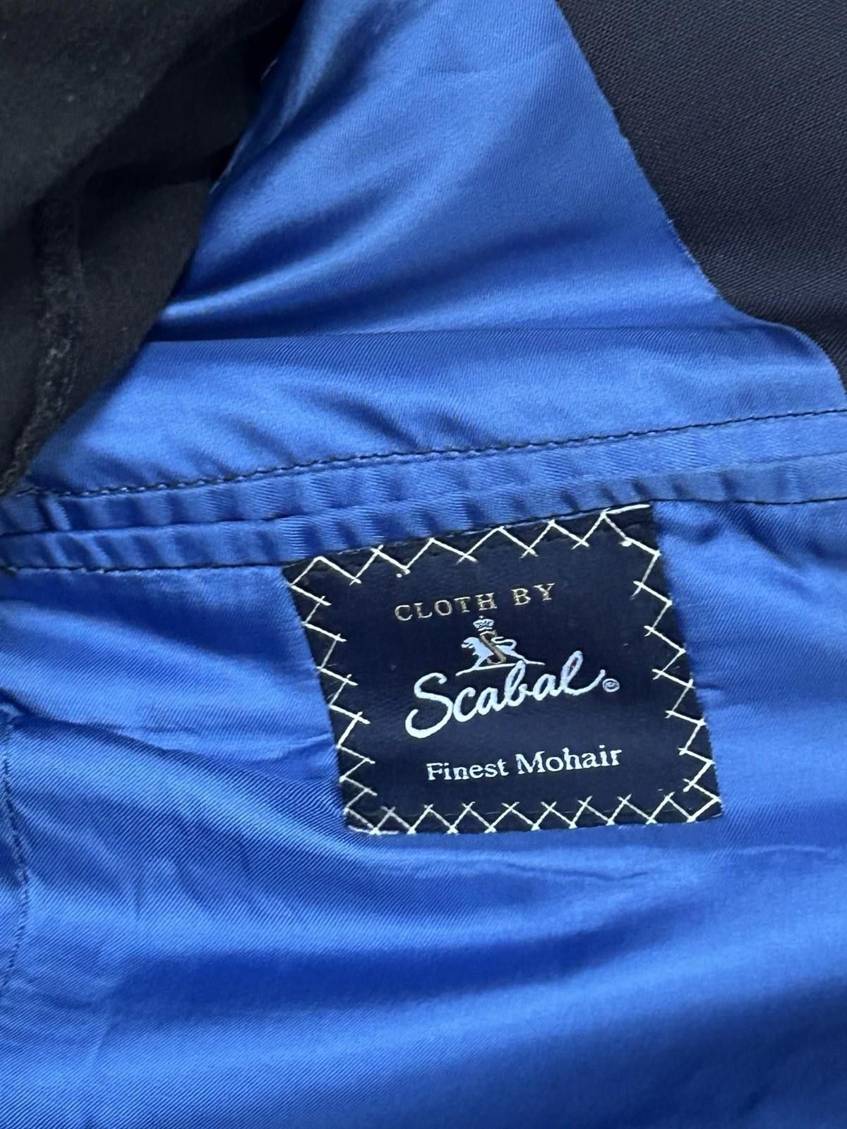 SCABAL Mr. Ned Bespoke Navy Blazer Scabal Finest Mohair Coat 36R Size 36R - 5 Thumbnail