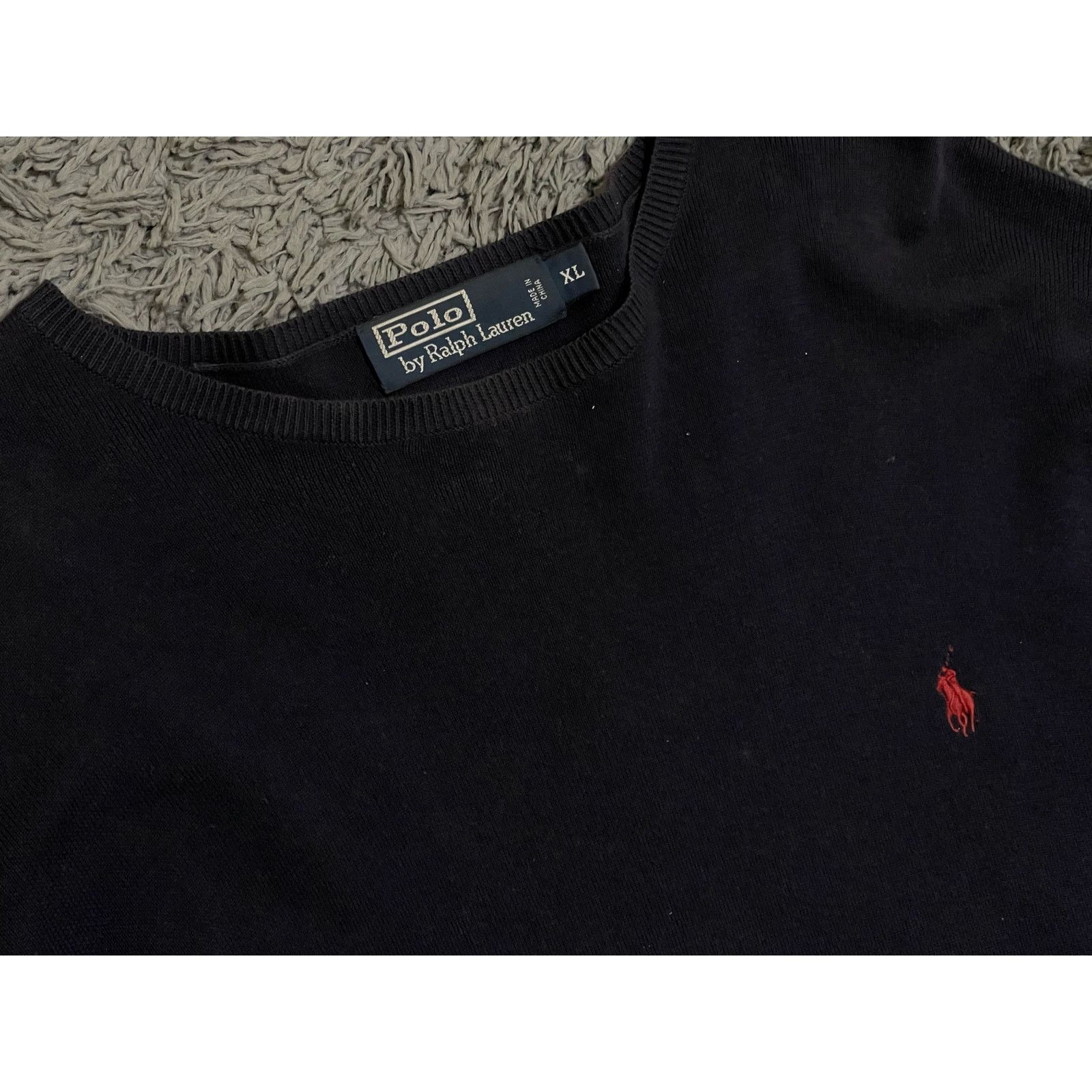Polo Ralph Lauren Polo Ralph Lauren Men's Cotton Crewneck Sweater Size US XL / EU 56 / 4 - 2 Thumbnail