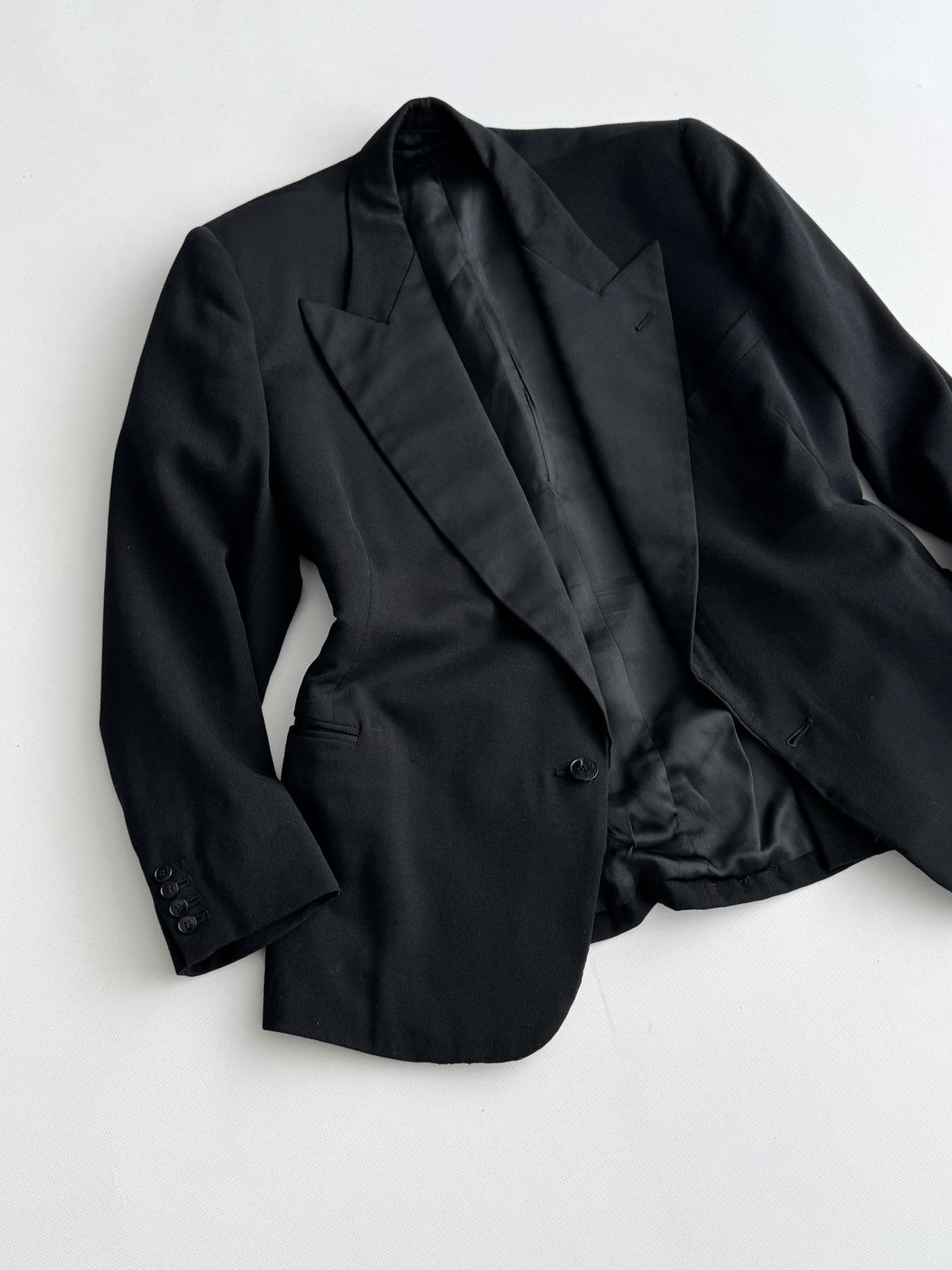 Vintage Vintage 1954 Dated England Tuxedo Black Blazer Jacket Size US M / EU 48-50 / 2 - 6 Thumbnail